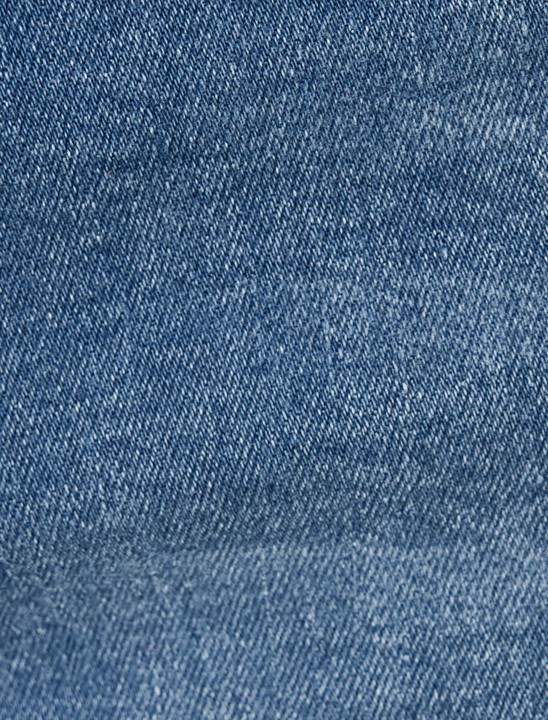   Slim Fit Kot Pantolon Düğmeli Standart Bel - Brad Jean