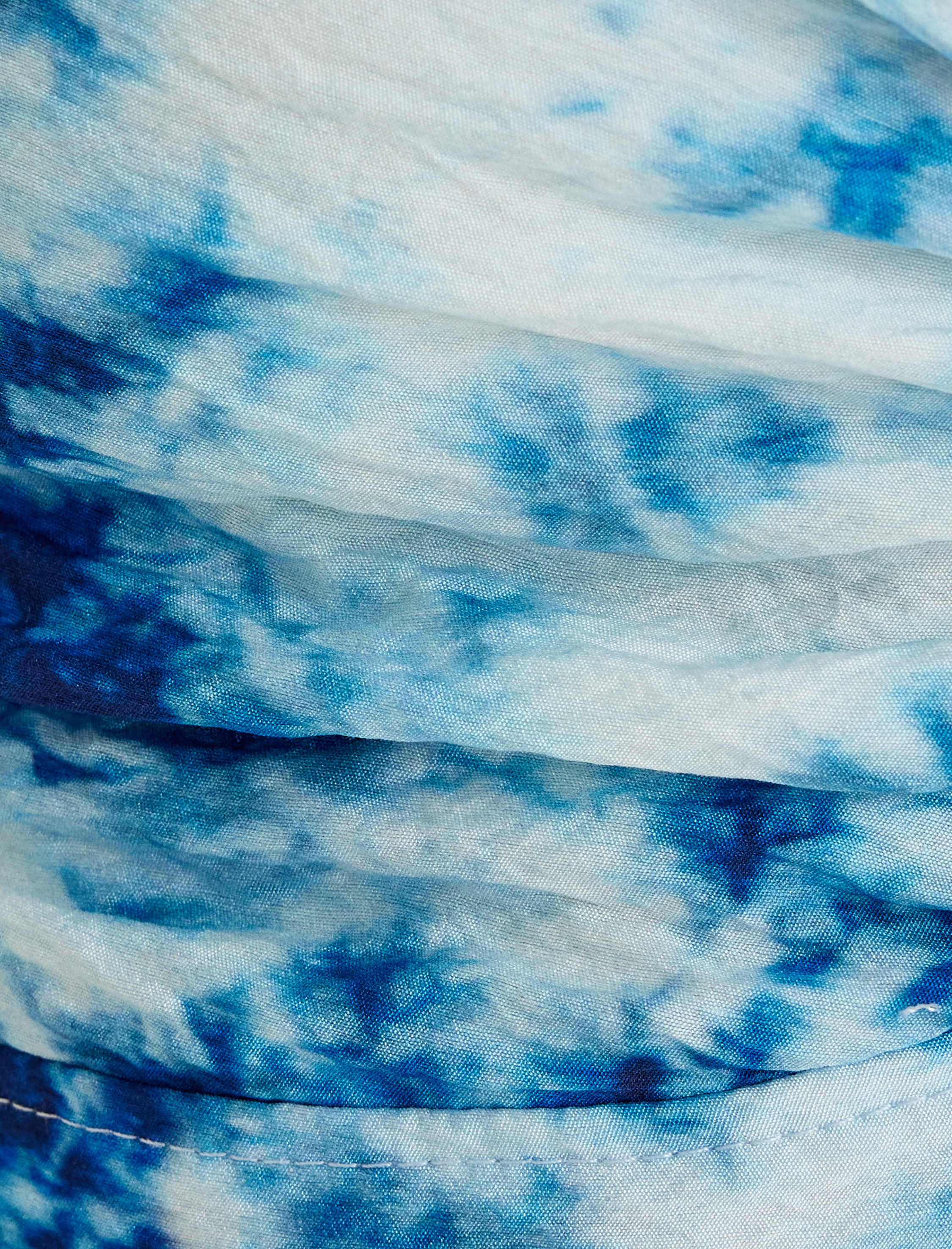   Koton X Şahika Ercümen - Askılı Crop Büstiyer Batik Desenli Drape Detaylı