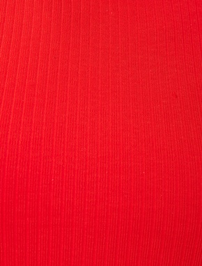 Basic Crop Atlet Baskılı Bisiklet  Yaka Pamuklu_5