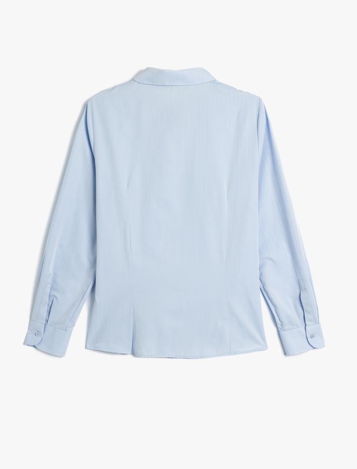  Poplin Gömlek Uzun Kollu Klasik Yaka Slim Fit