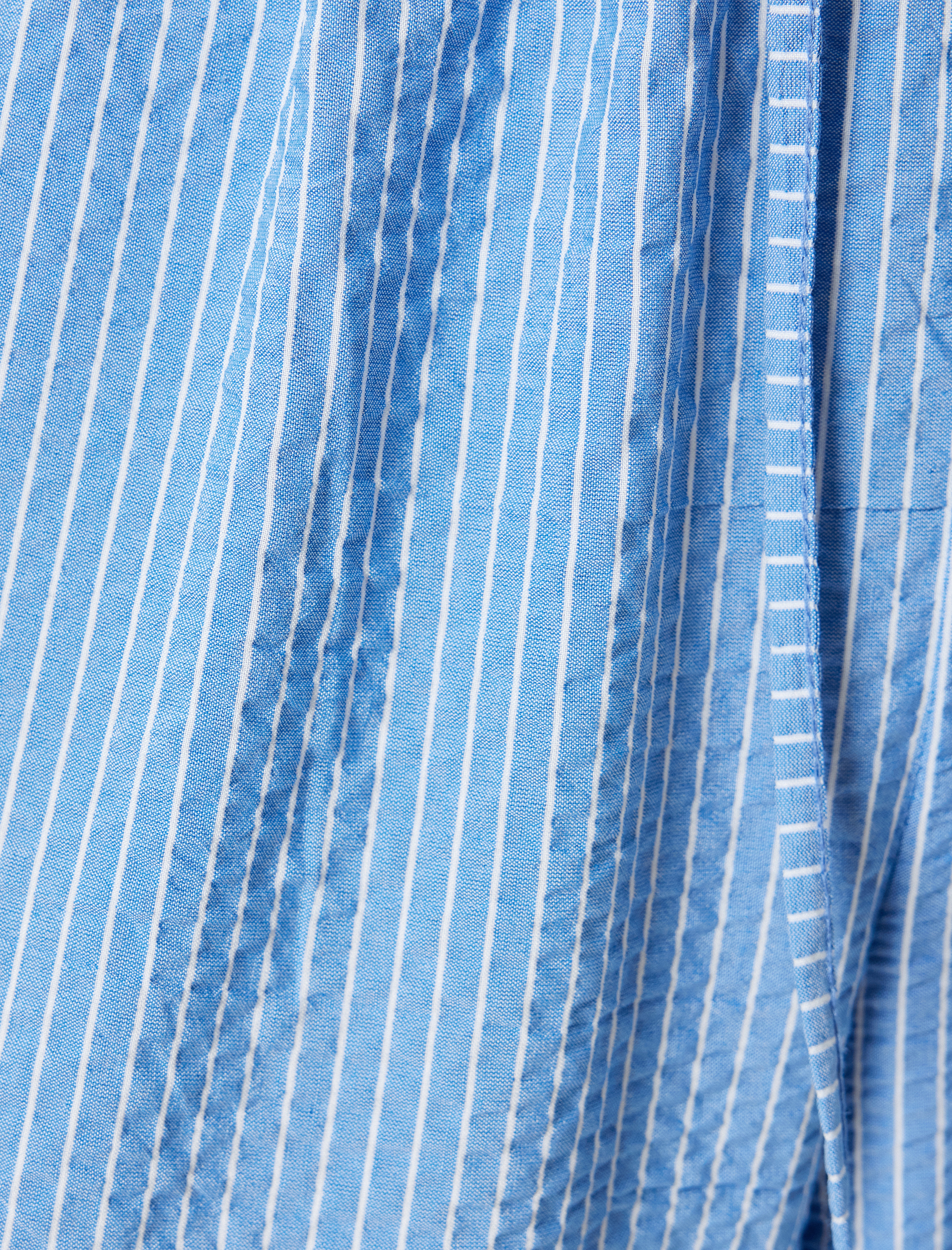   Bol Paça Pantolon Beli Bağcıklı Cepli Şerit Detaylı