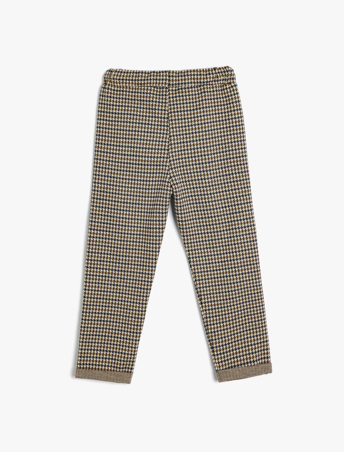 Erkek Bebek Eşofman Atlı Beli Bağlamalı Cep Detaylı Yumuşak Dokulu