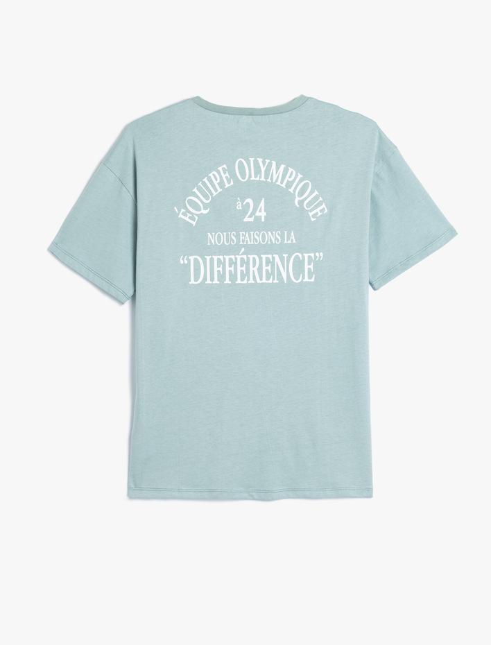 Erkek Çocuk Tişört Slogan Baskılı Kısa Kollu Bisiklet Yaka Pamuklu