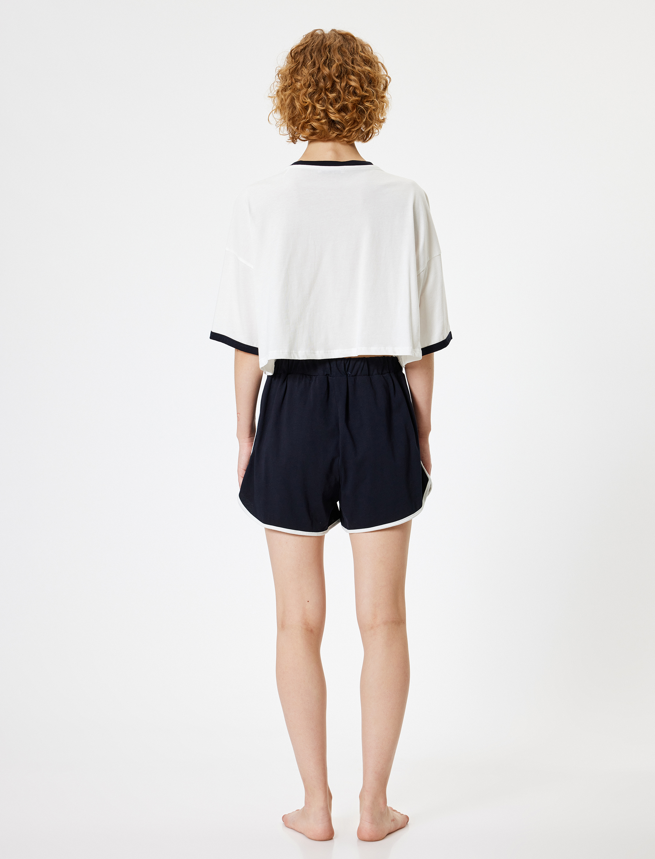   Şortlu Pijama Takımı Pamuklu