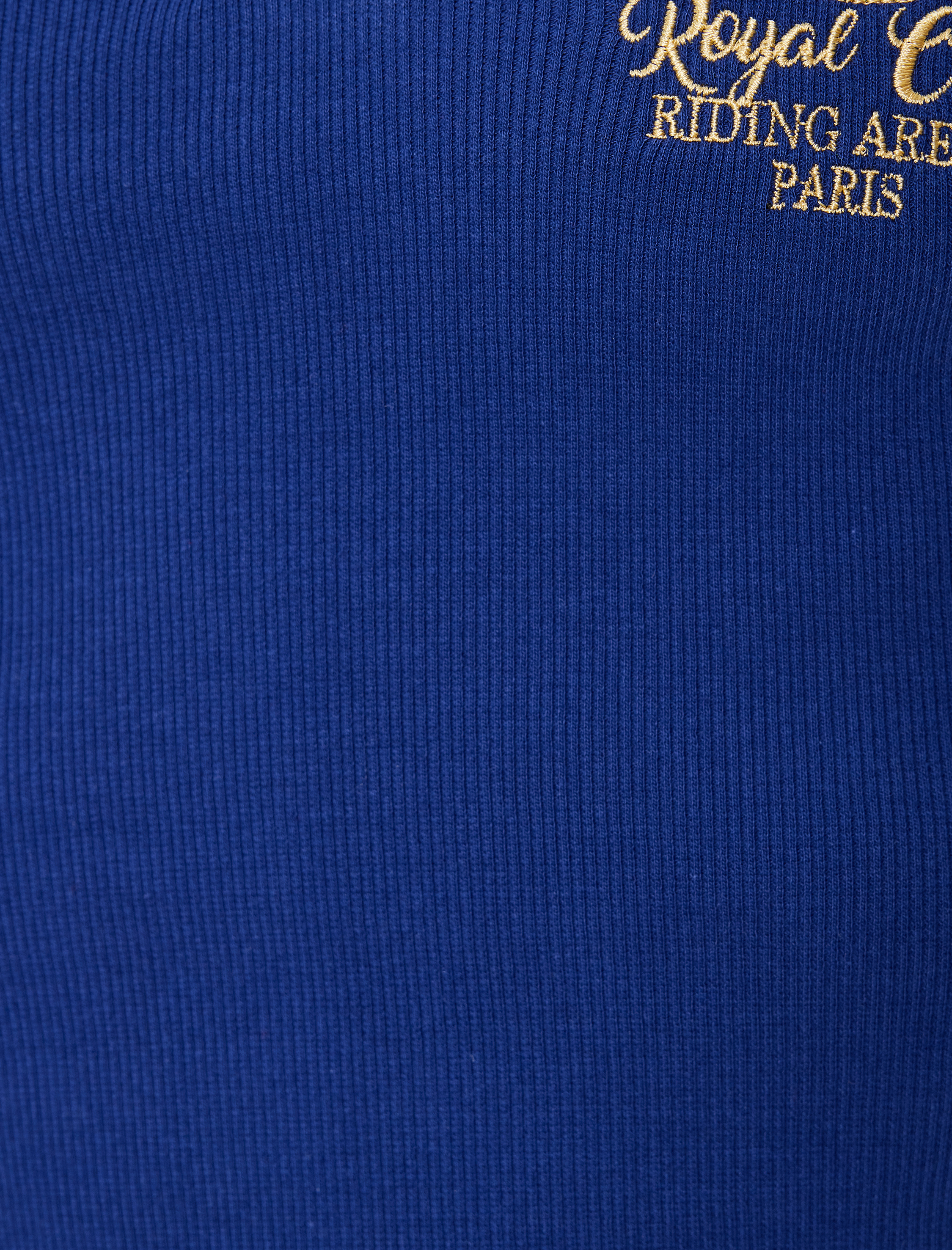 Polo Yaka Tişört Kaşkorse Kolej Baskılı Kısa Kollu Slim Fit