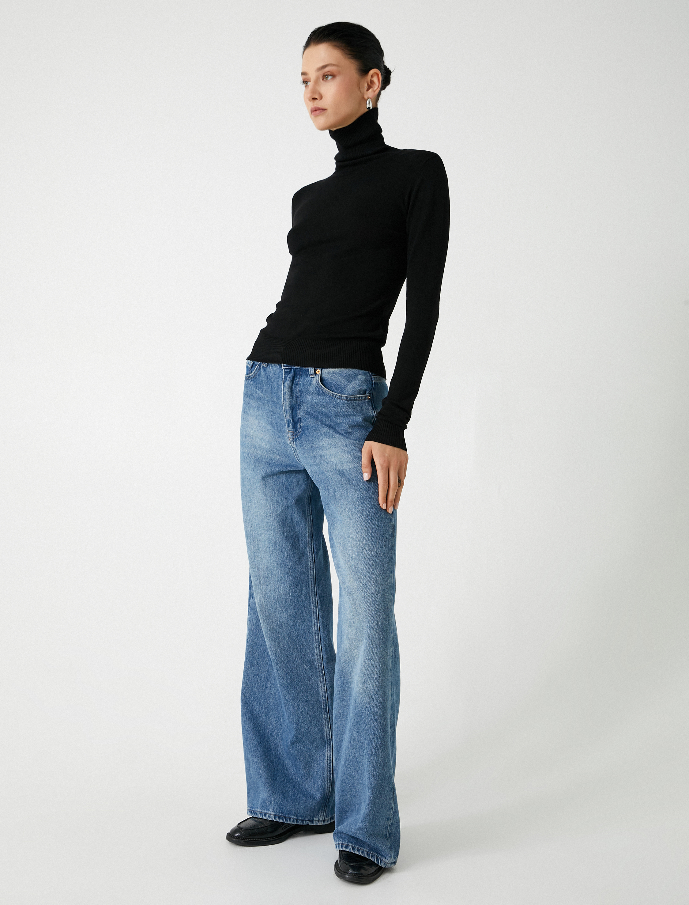   Basic Balıkçı Yaka Triko Kazak