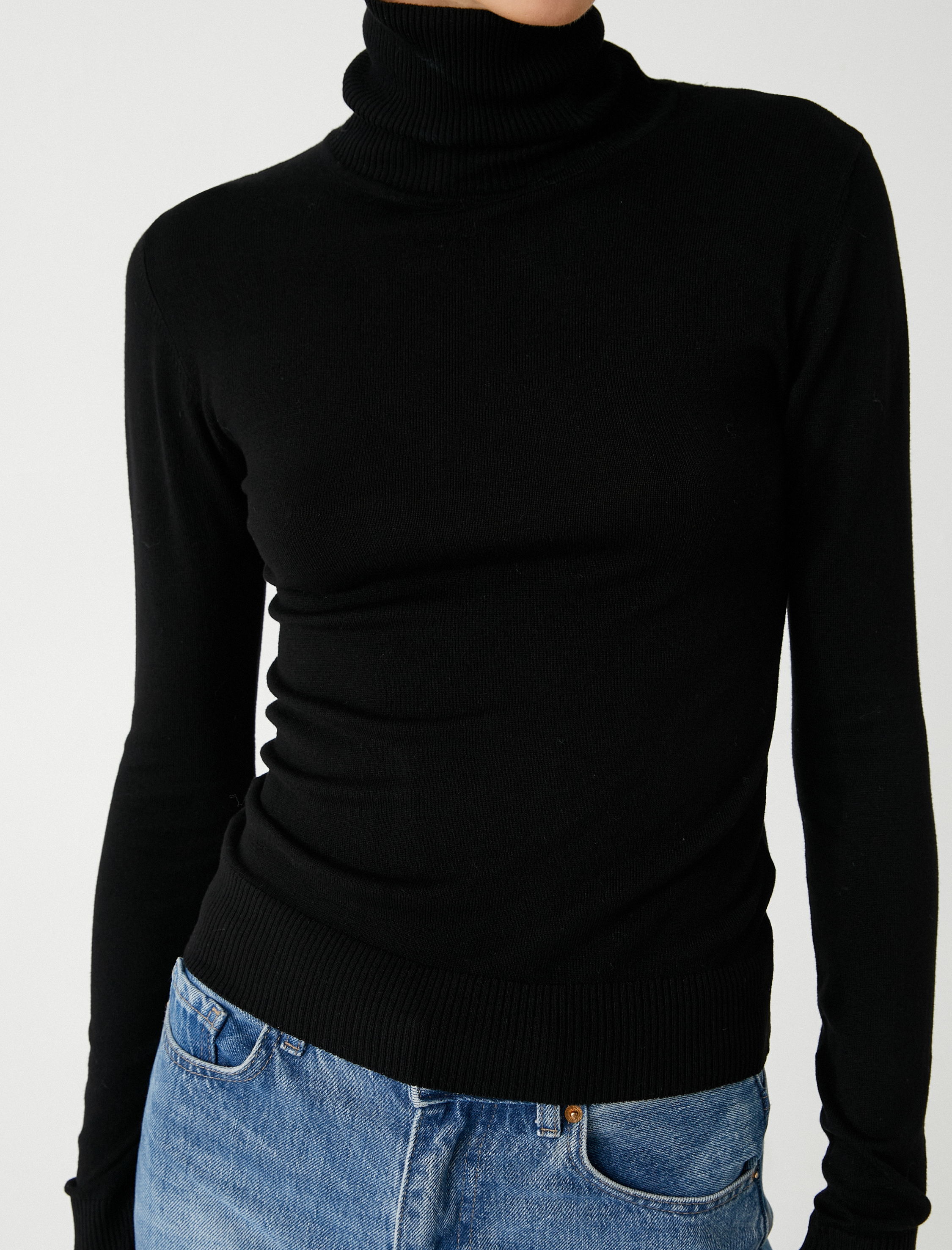   Basic Balıkçı Yaka Triko Kazak