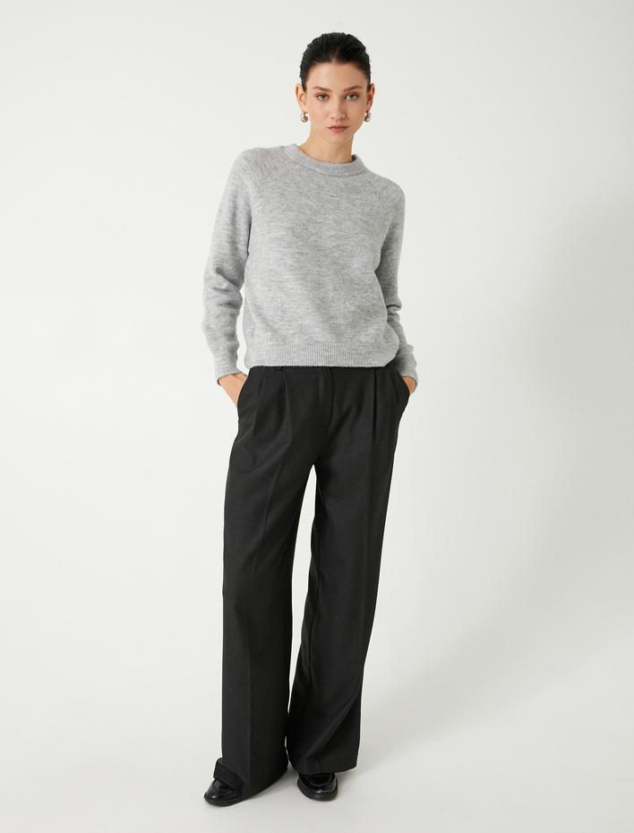  Basic Triko Kazak Uzun Kollu Yumuşak Dokulu