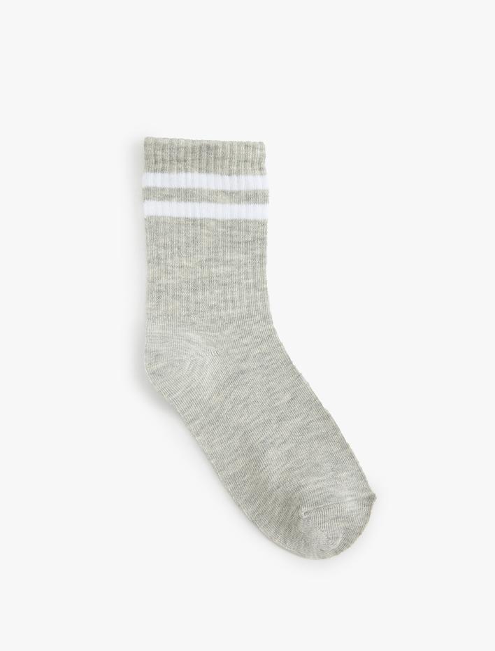 Erkek Çocuk 2'li Çizgili Soket Çorap Seti