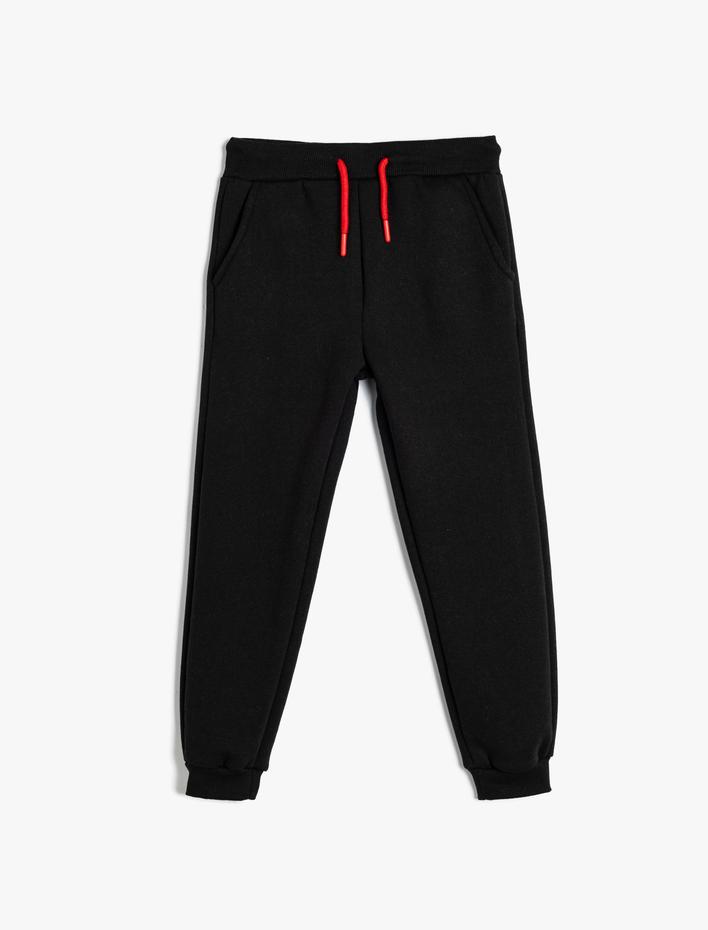 Erkek Çocuk Basic Jogger Eşofman Altı Beli Bağlamalı Cepli