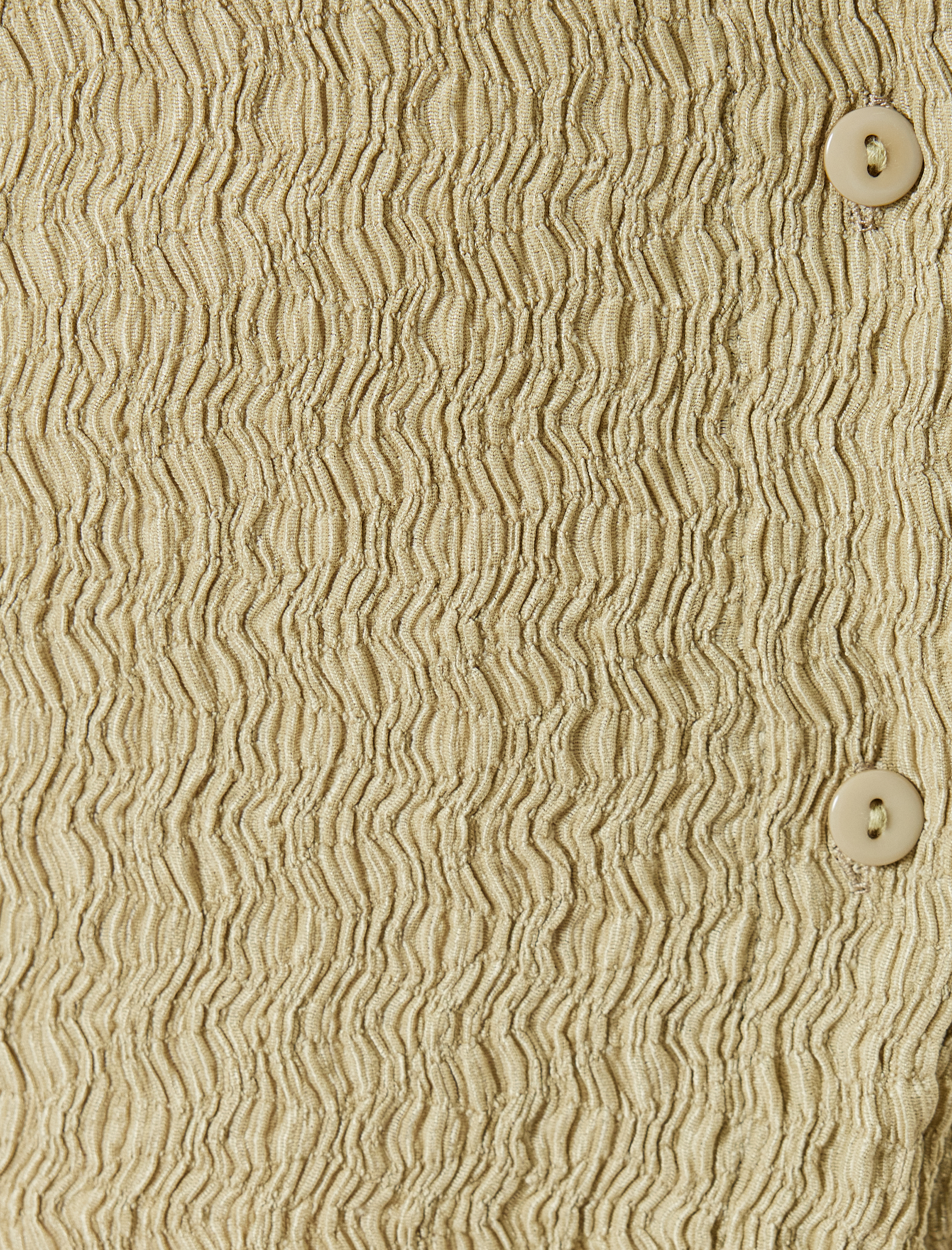   Uzun Kollu Dokulu Düğmeli Gömlek Yaka Tişört Bürümcük