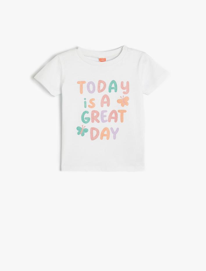 Kız Bebek Basic Tişört Seti Kısa Kollu Bisiklet Yaka Pamuklu