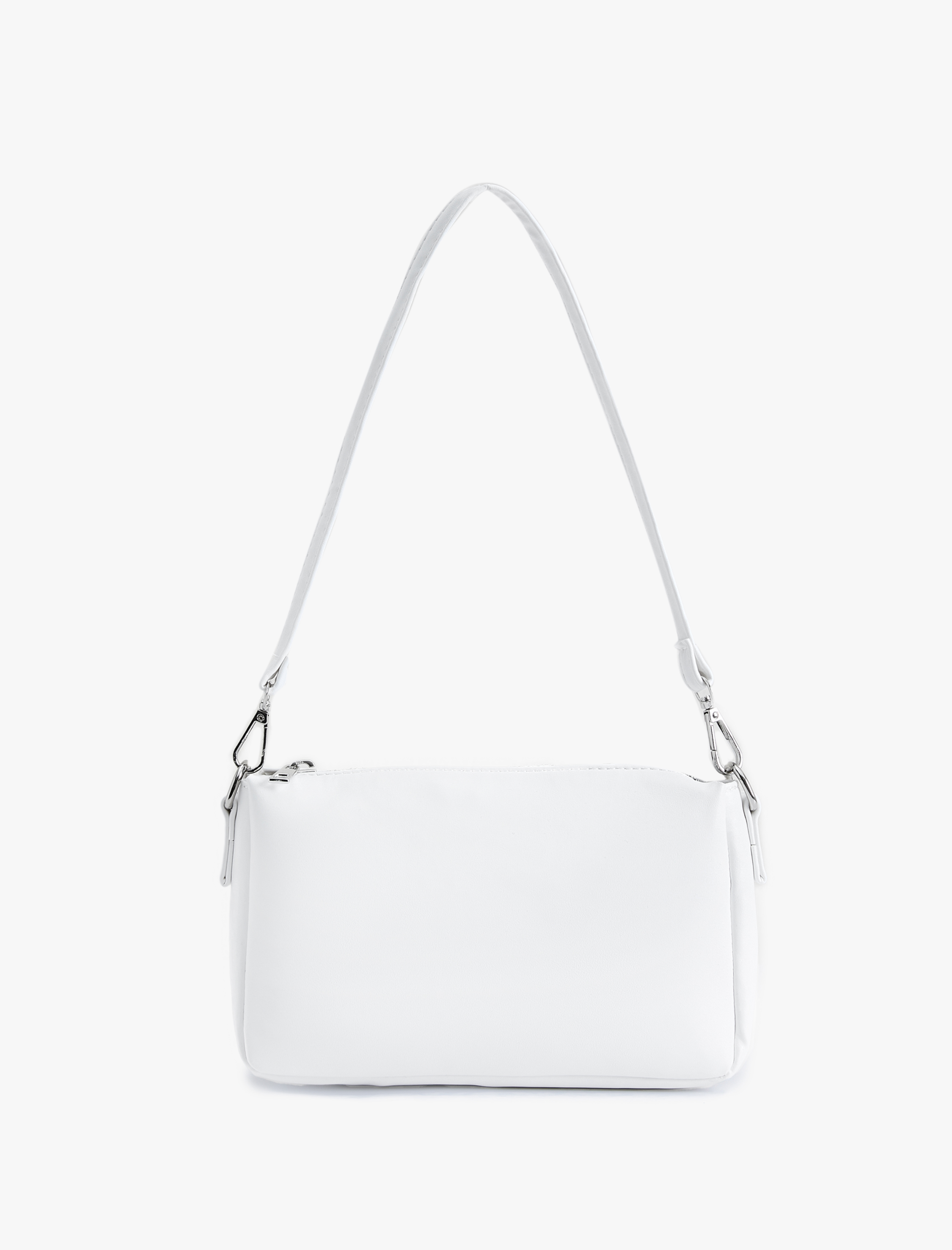  Kadın Omuz Çantası Suni Deri Fermuarlı Askılı Geometrik