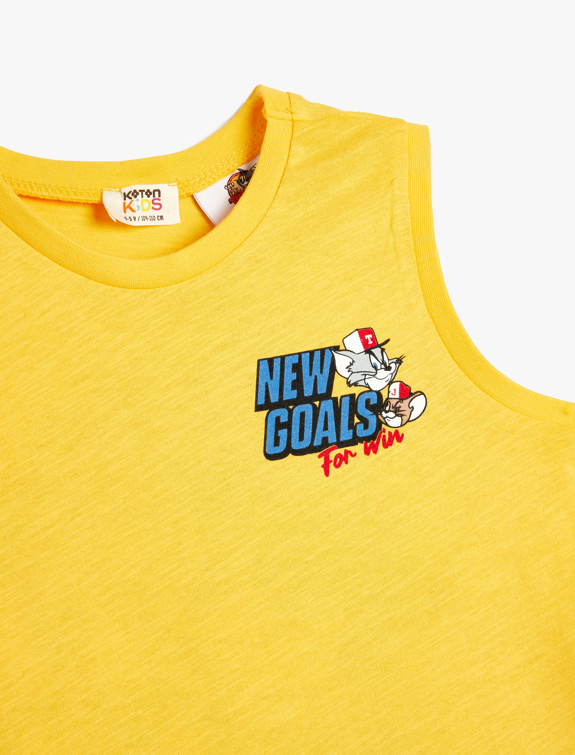  Erkek Çocuk Atlet Tom ve Jerry Baskılı Lisanslı Pamuklu