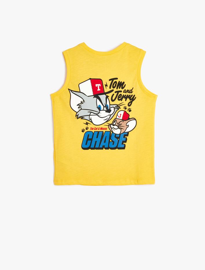 Erkek Çocuk Atlet Tom ve Jerry Baskılı Lisanslı Pamuklu