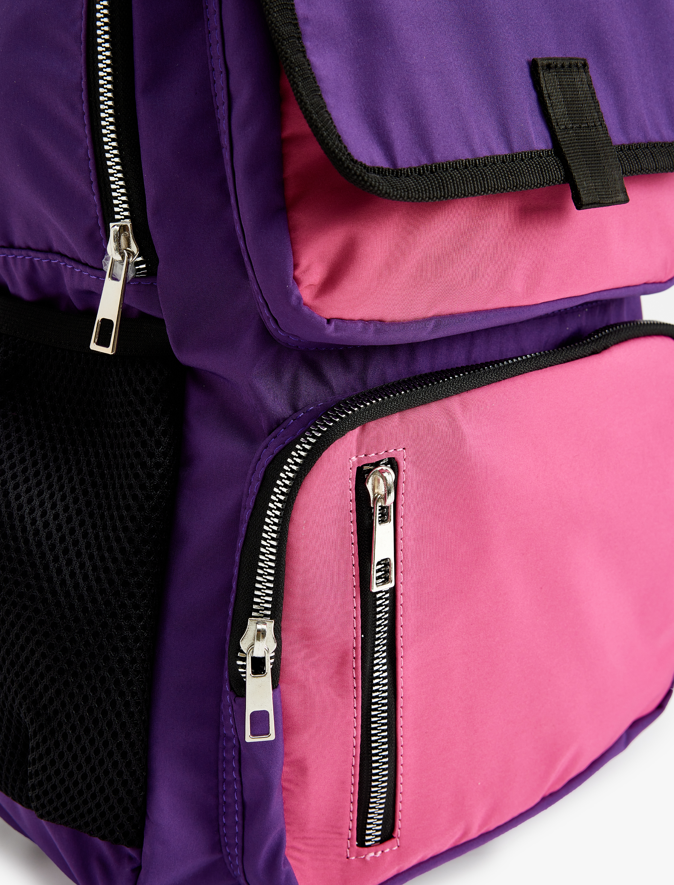  Kız Çocuk Cep Detaylı Fermuar Kapamalı Okul Çantası