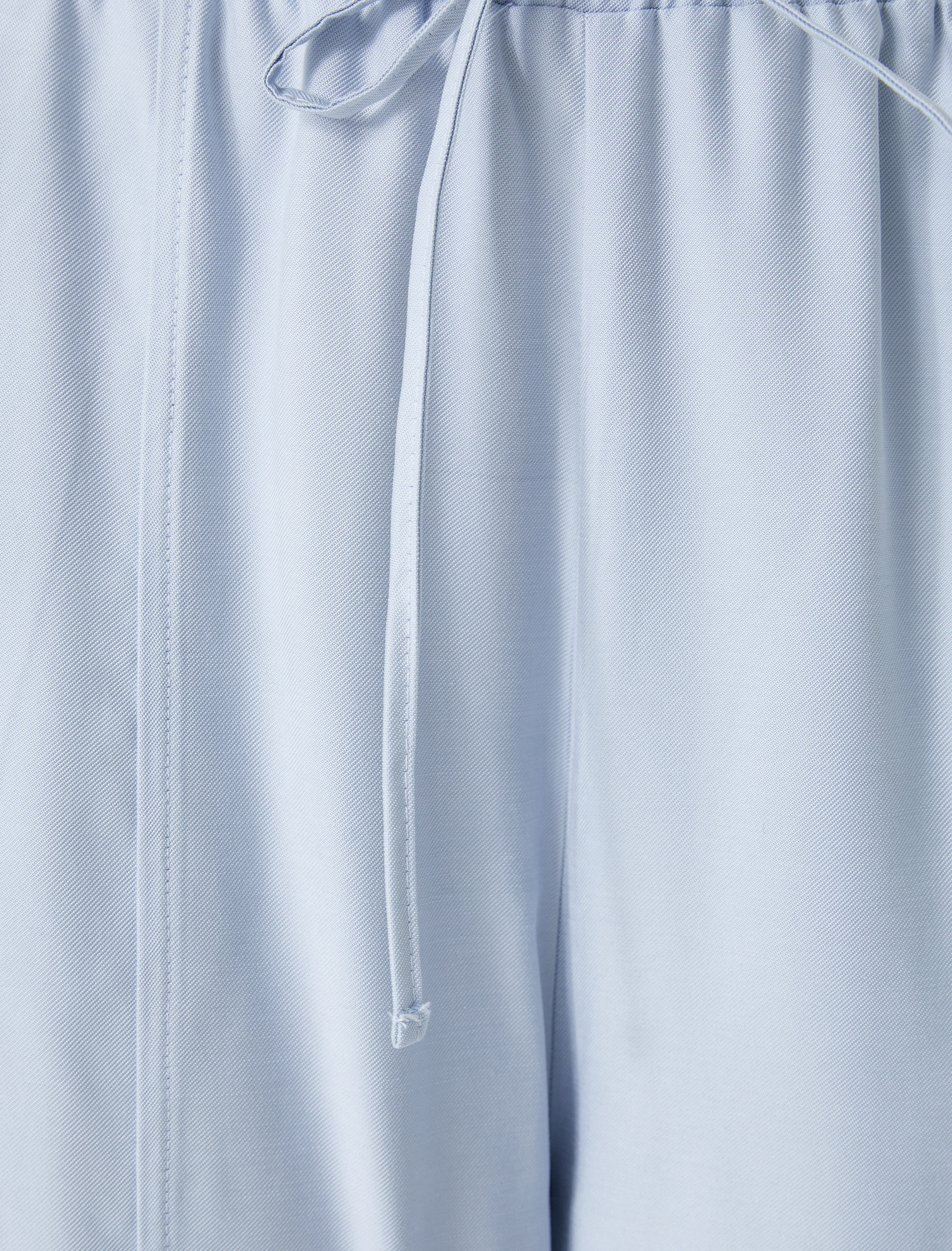   Havuç Kesim Pantolon Cepli Beli Bağlamalı Viskon