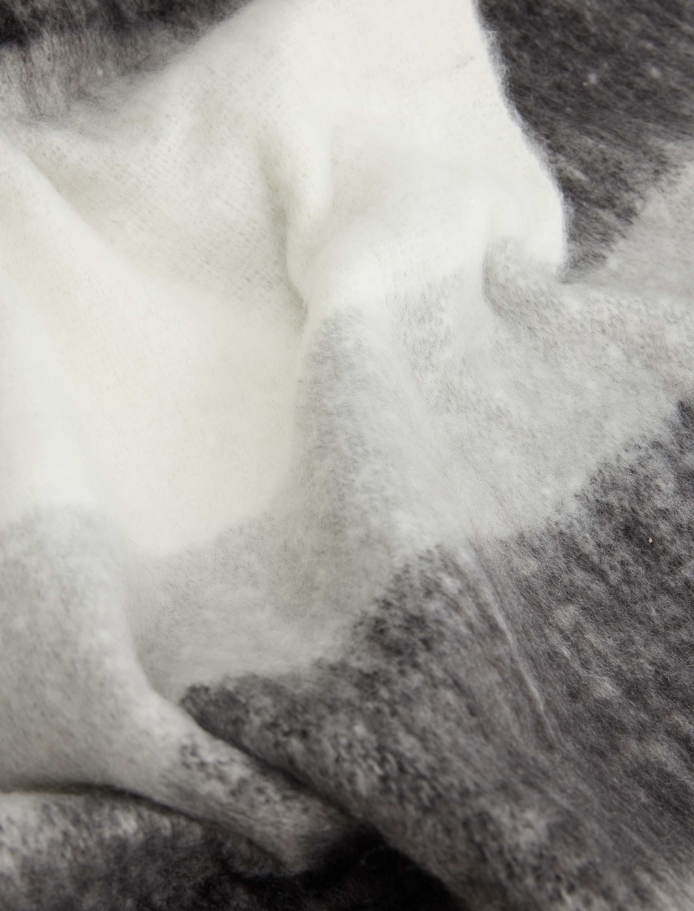  Kadın Uzun Atkı Renk Bloklu Yumuşak Dokulu Püsküllü