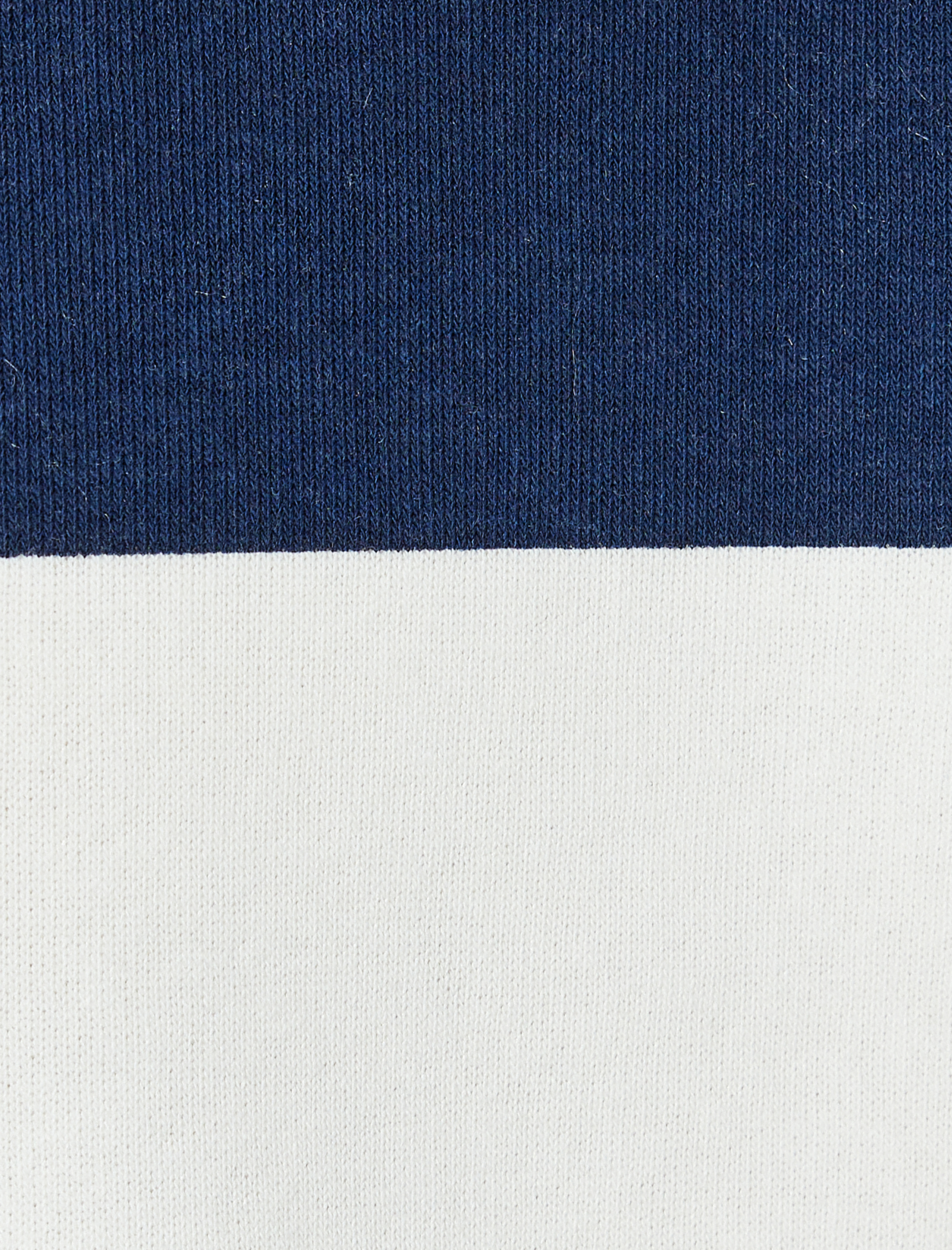   Polo Yaka Sweatshirt Oversize Renk Bloklu Uzun Kollu