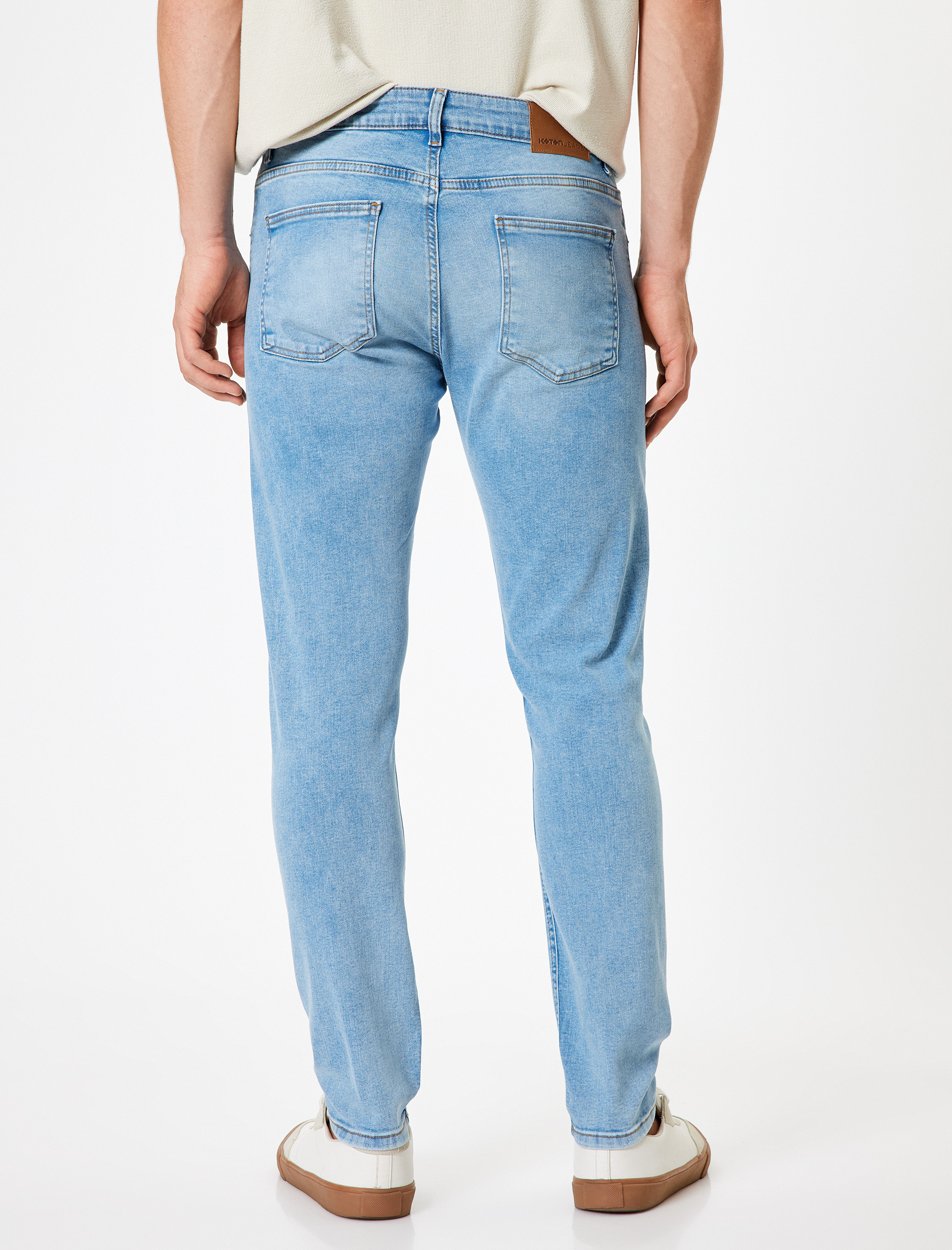   Düğmeli Standart Bel Skinny Fit Kot Pantolon - Michael Jean