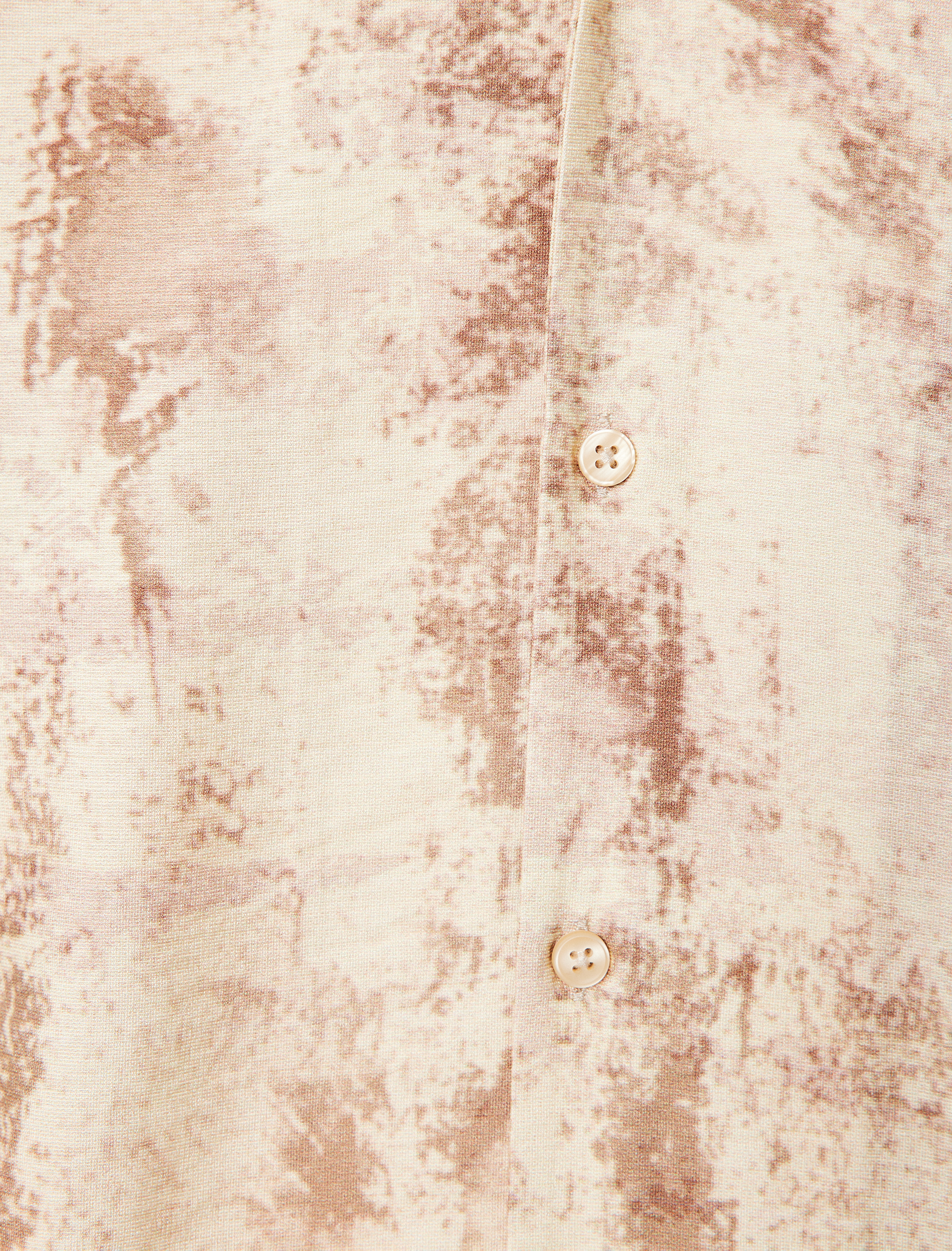   Desenli Gömlek Kısa Kollu Düğmeli Devrik Yaka Regular Fit