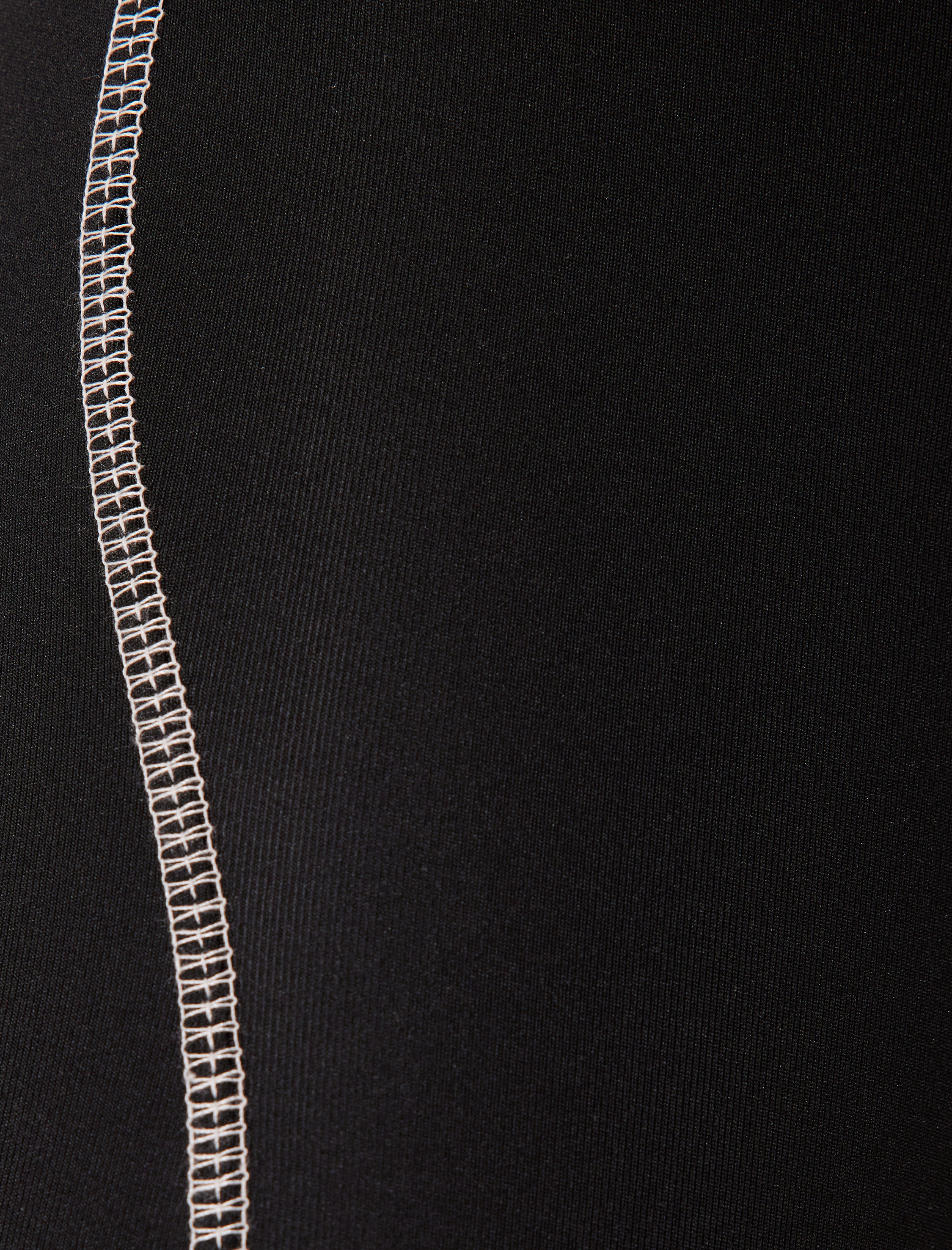 Spor Biker Tayt Dikiş Detaylı Yüksek Bel Slim Fit İnterlok