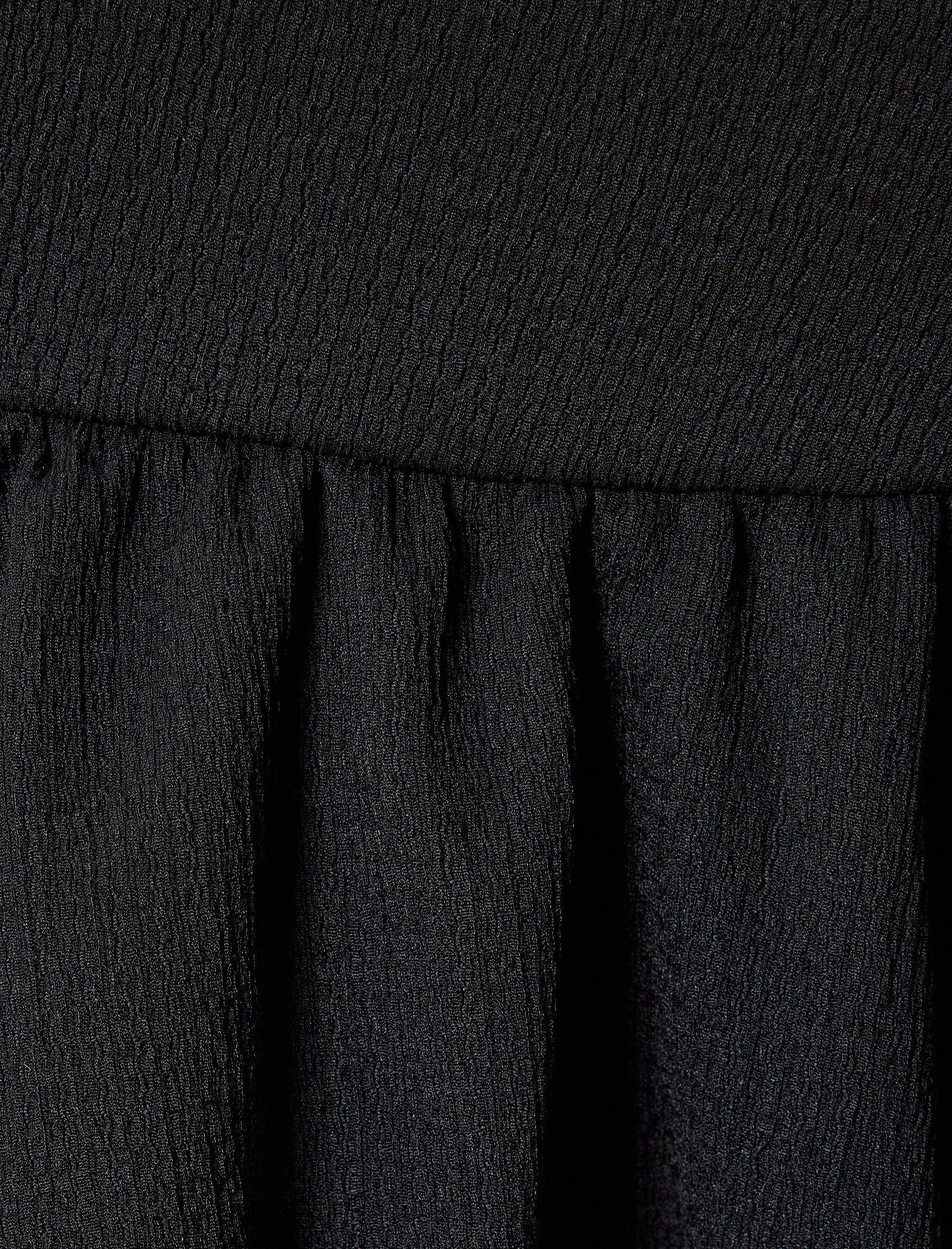   Mini Etek Bürümcük Fırfırlı Katlı Beli Lastikli Rahat Kalıp