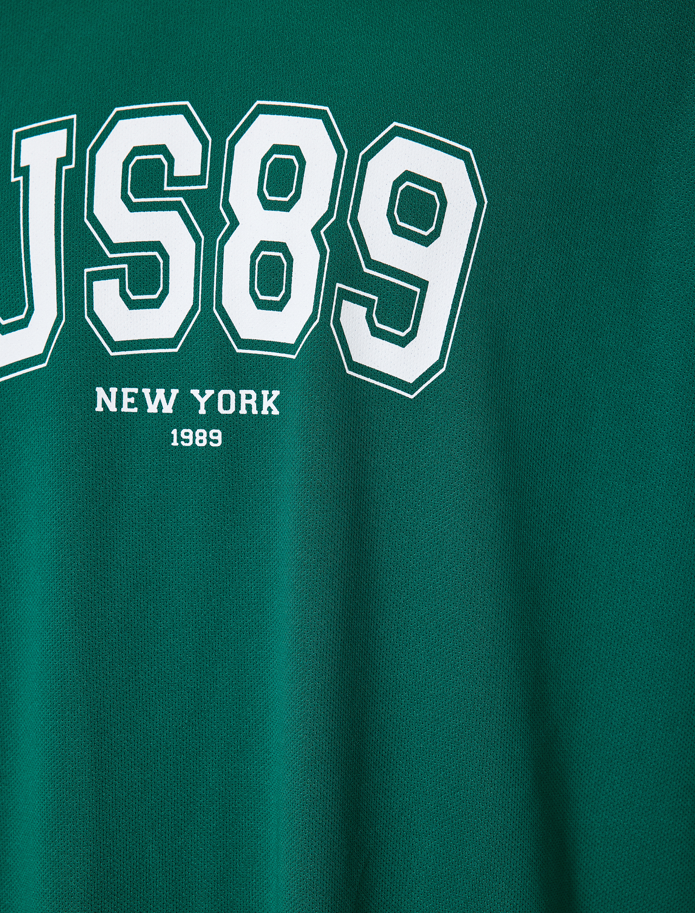   Spor Tişört Oversize Baskılı Kısa Kollu Bisiklet Yaka