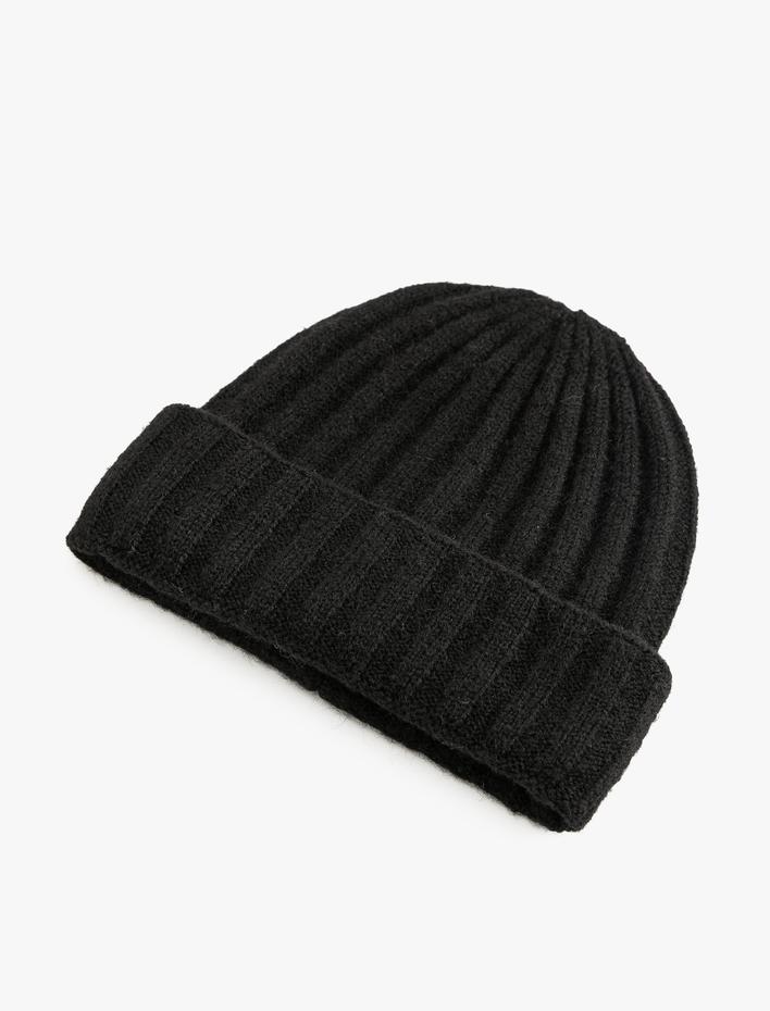 Erkek Örgü Bere Basic Katlama Detaylı