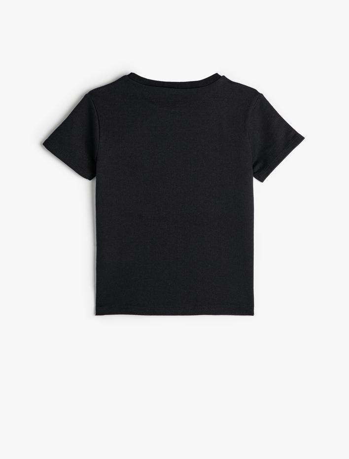 Erkek Çocuk Tişört Müzik Temalı Kısa Kollu Bisiklet Yaka