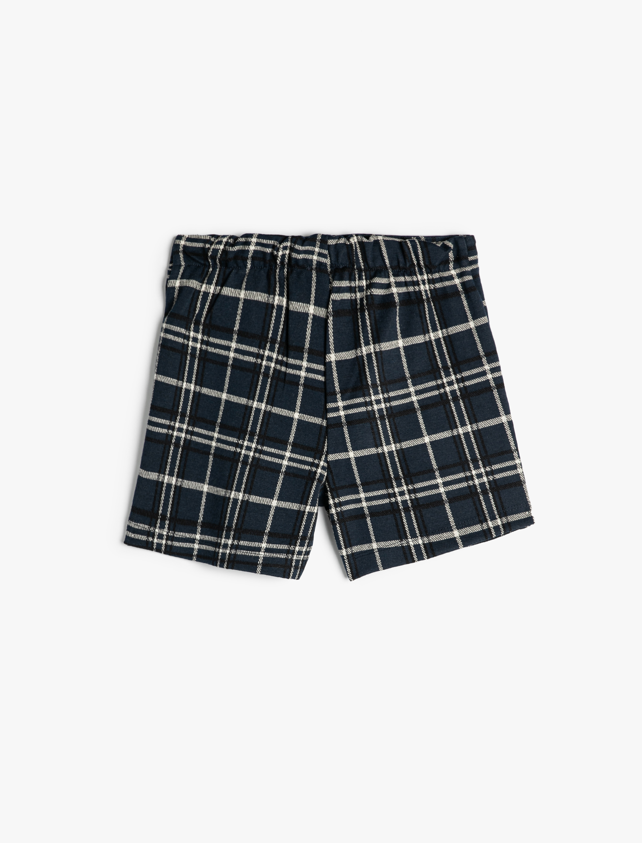  Kız Çocuk Düğme Detaylı Beli Lastikli Viskon Karışımlı Kruvaze Şort Etek