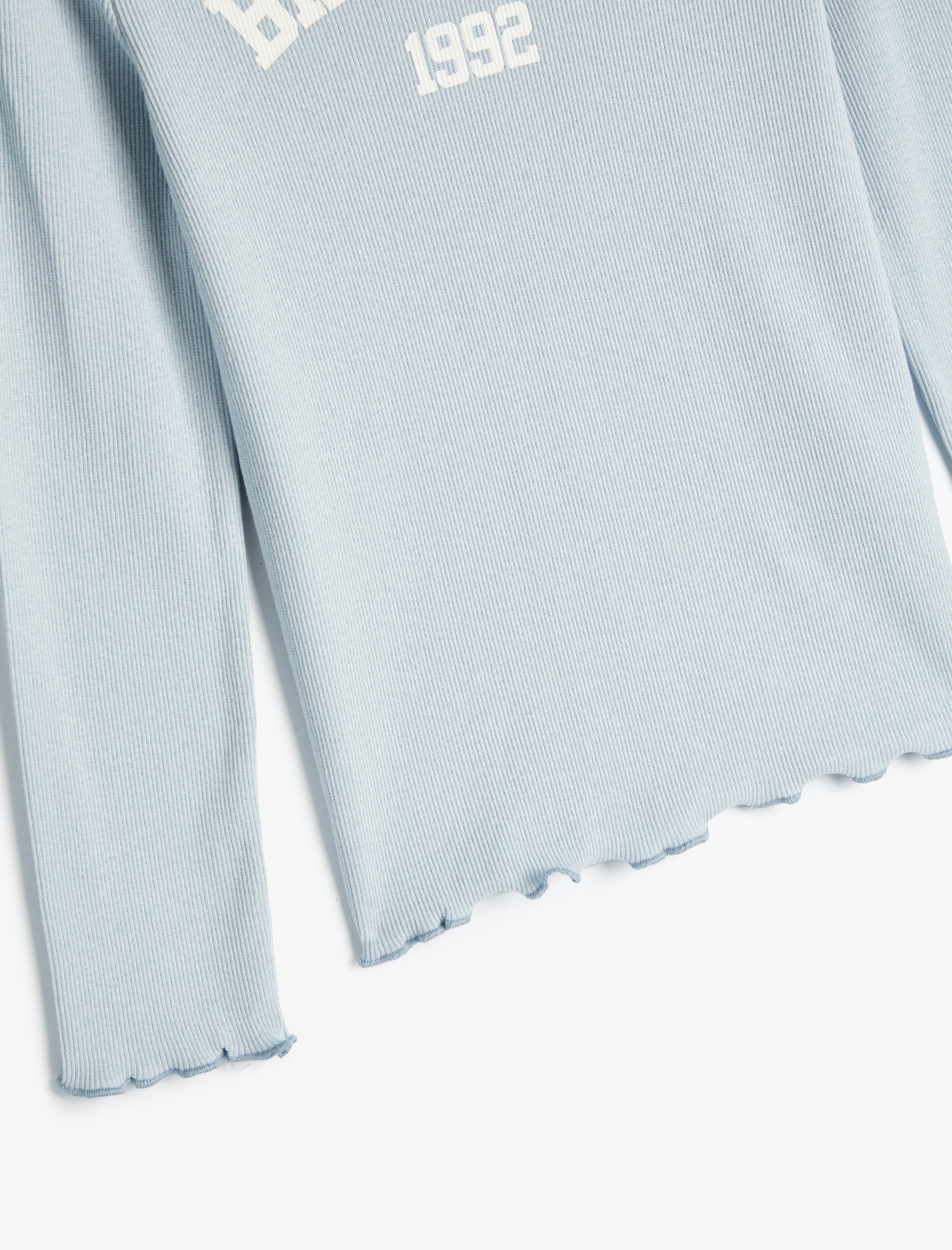  Kız Çocuk Uzun Kollu Brooklyn Baskılı Pamuklu Tişört