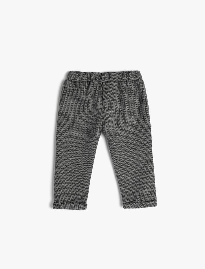 Erkek Bebek Basic Jogger Eşofman Altı Cepli Beli Bağlamalı