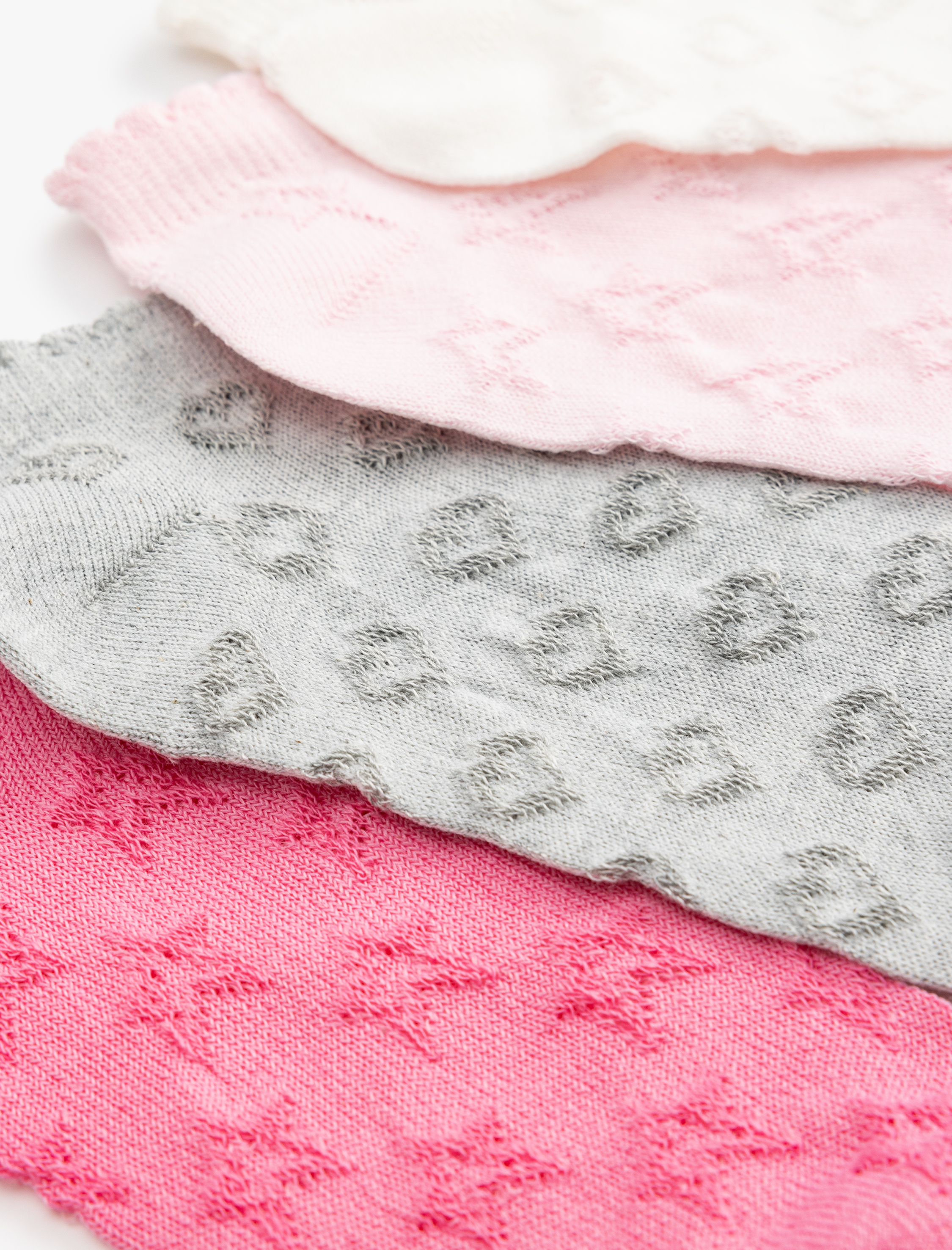  Kız Çocuk 4'lü Basic Patik Çorap Seti Çok Renkli