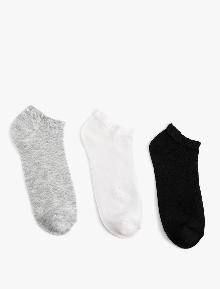 Erkek 3'lü Patik Çorap Seti Basic