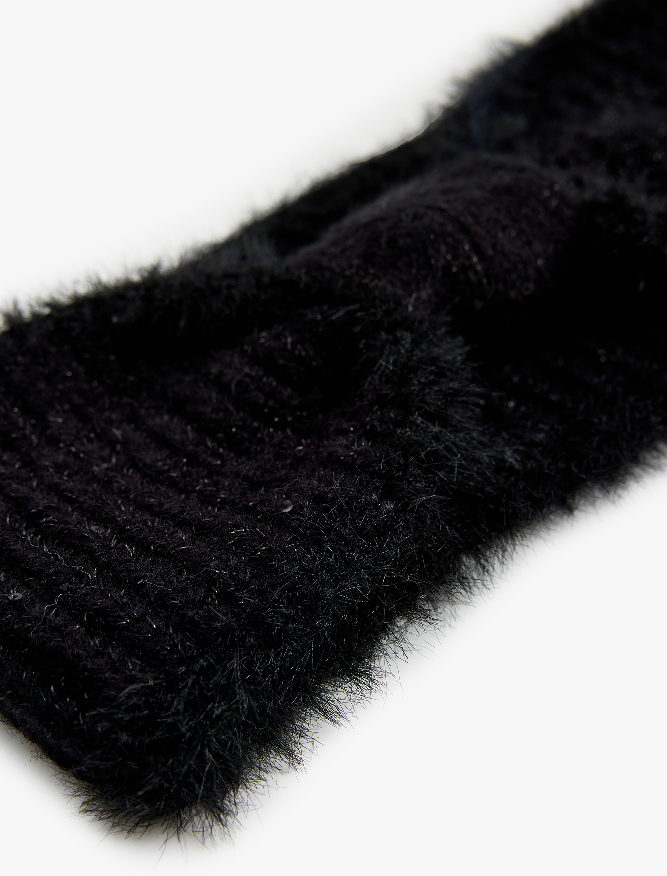  Kadın Triko Peluş Saç Bandı