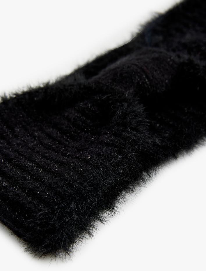 Kadın Triko Peluş Saç Bandı