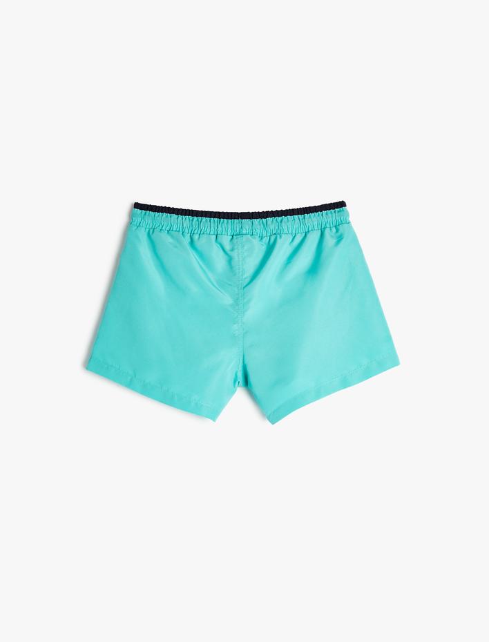 Erkek Çocuk Basic Deniz Şortu Beli Bağlamalı