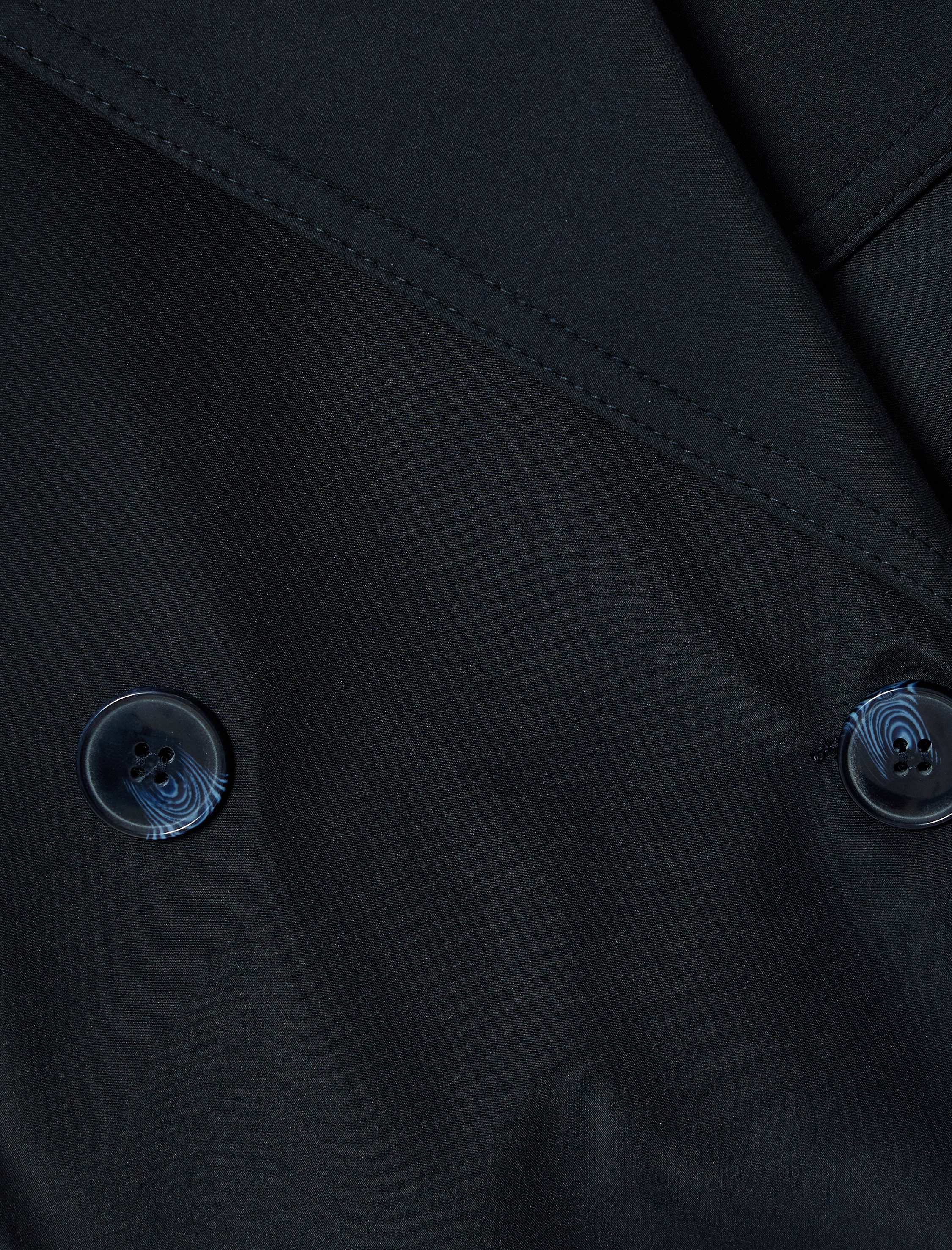   Cepli Kruvaze Kısa Trençkot