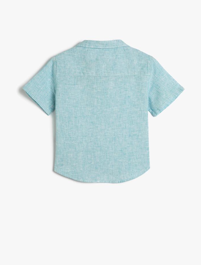 Erkek Çocuk Gömlek Kısa Kollu Klasik Yaka