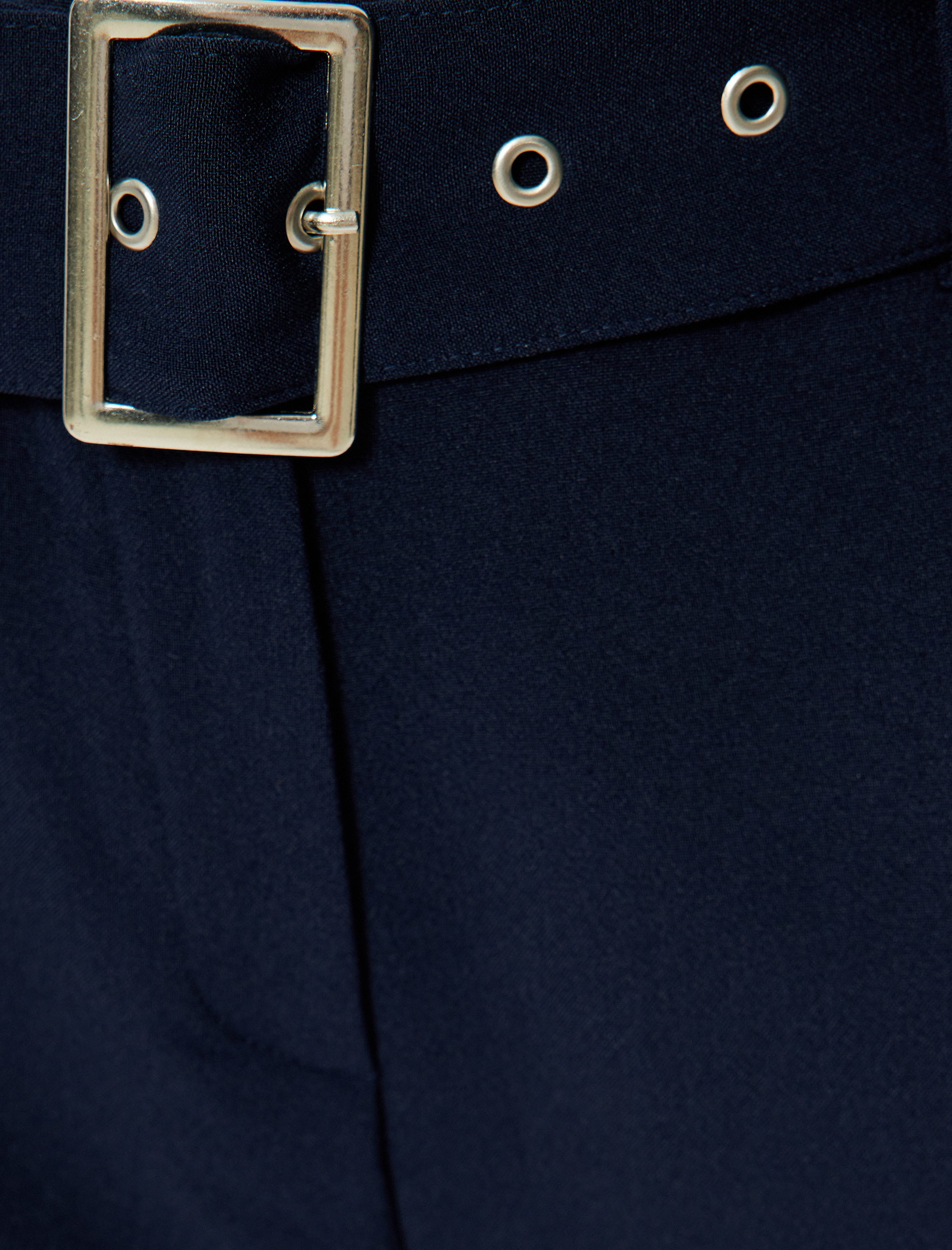   Cepli Yüksek Bel Kemer Detaylı Cigarette Pantolon