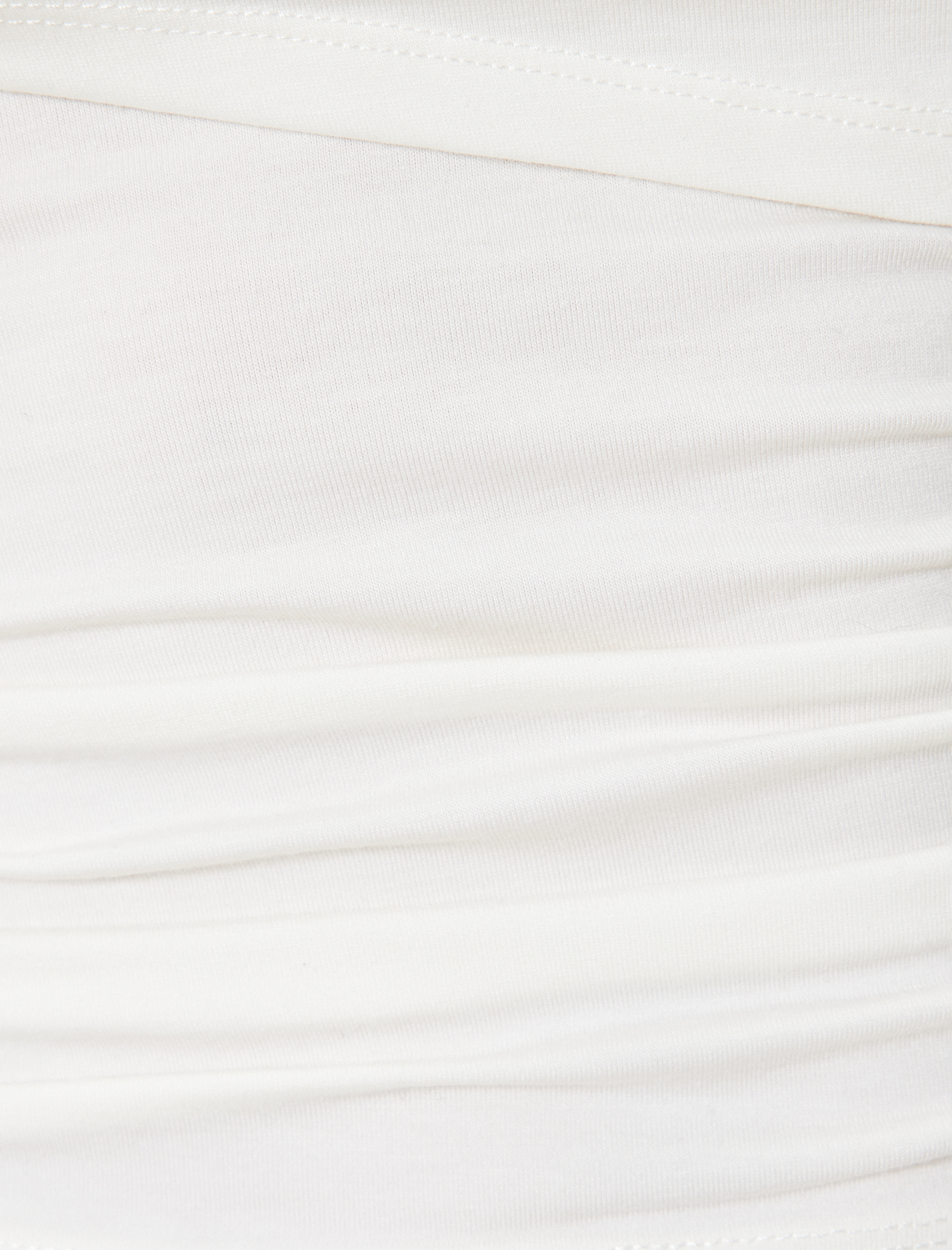 Kayık Yaka Body Drape Detaylı Slim Fit Kısa Kollu