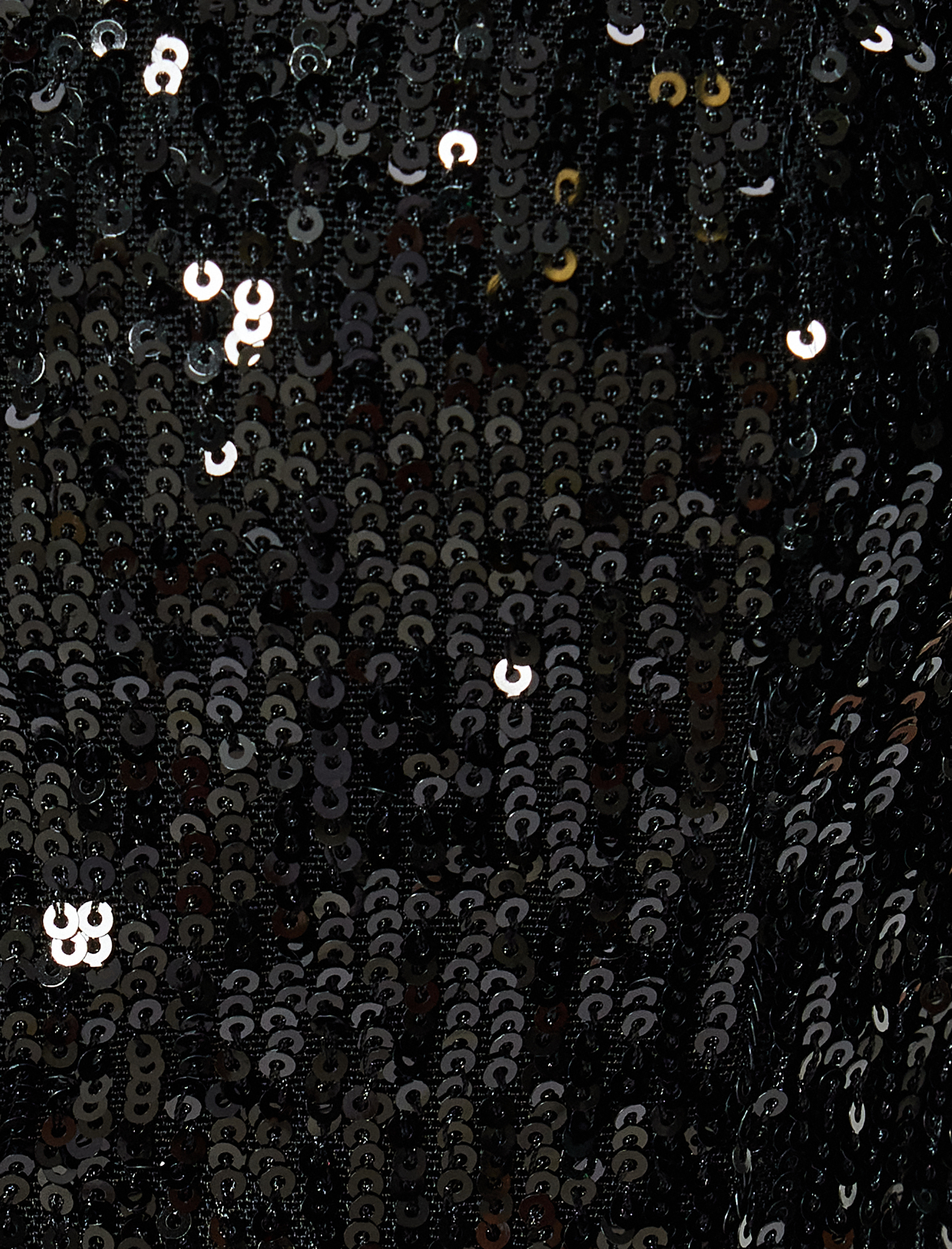   Abiye Yelek Crop Pullu Payetli V Yaka Kolsuz Düğmeli Slim Fit