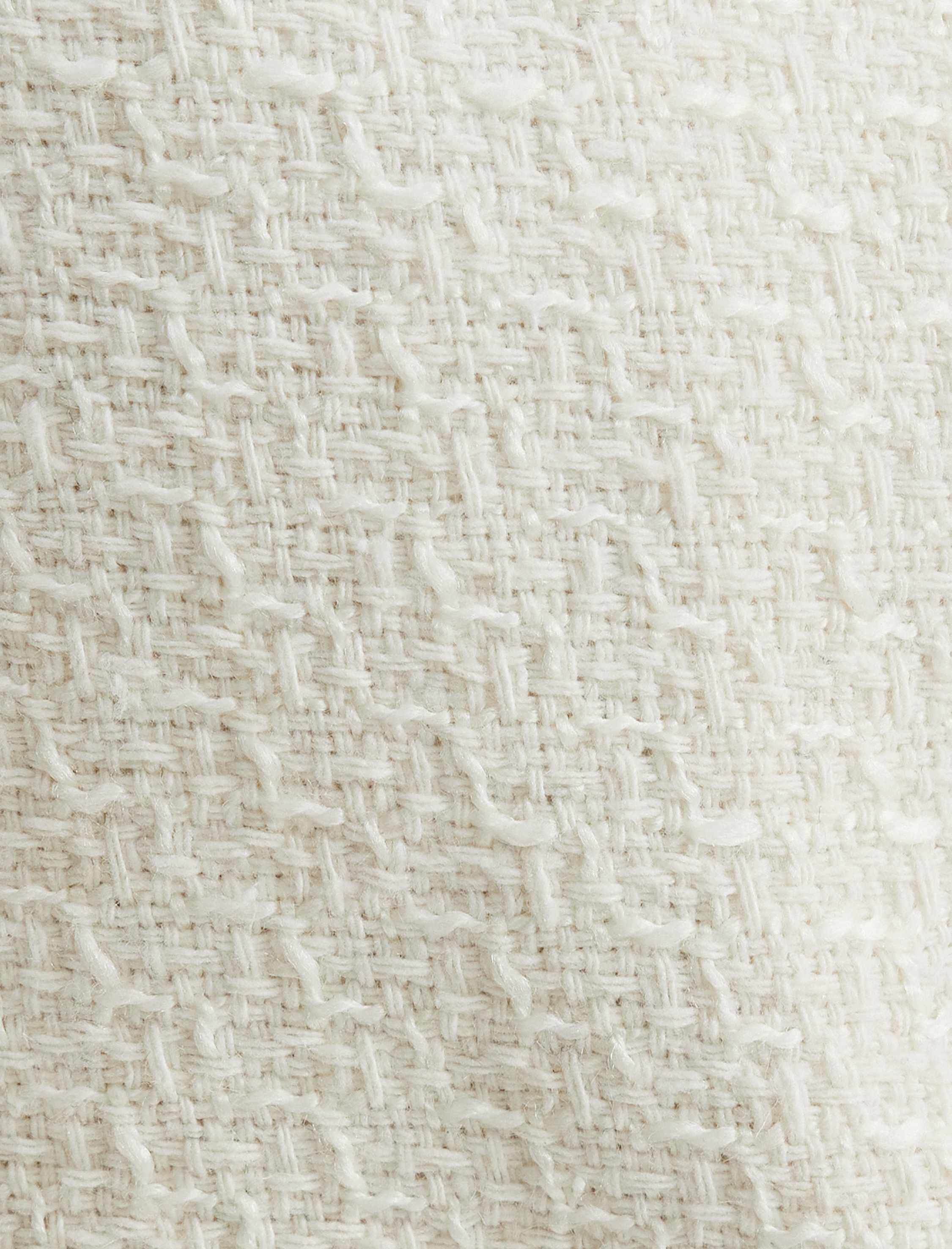   Crop Tüvit Blazer Ceket Kruvaze İnci Düğmeli