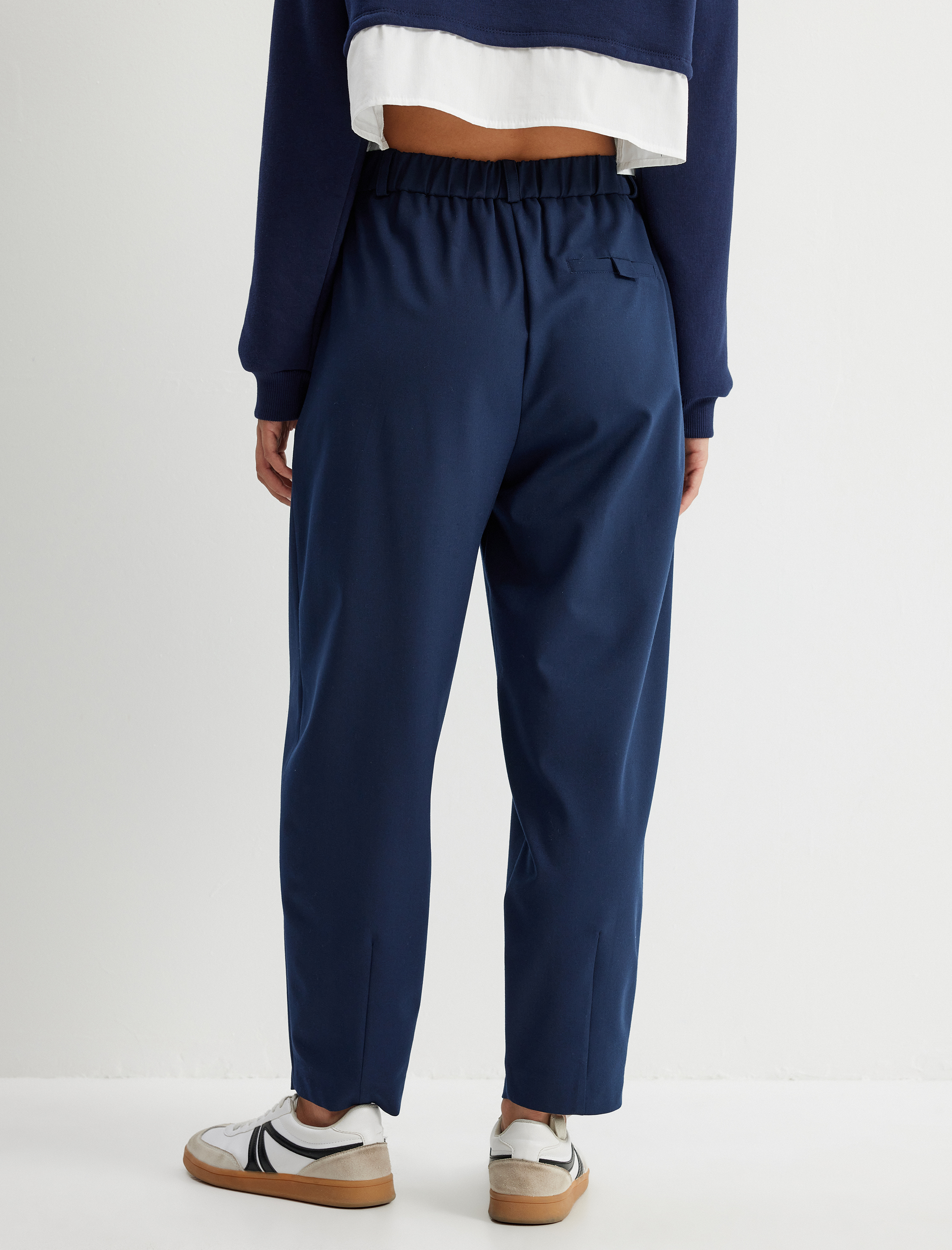   Balon Form Pantolon Yüksek Bel Cepli