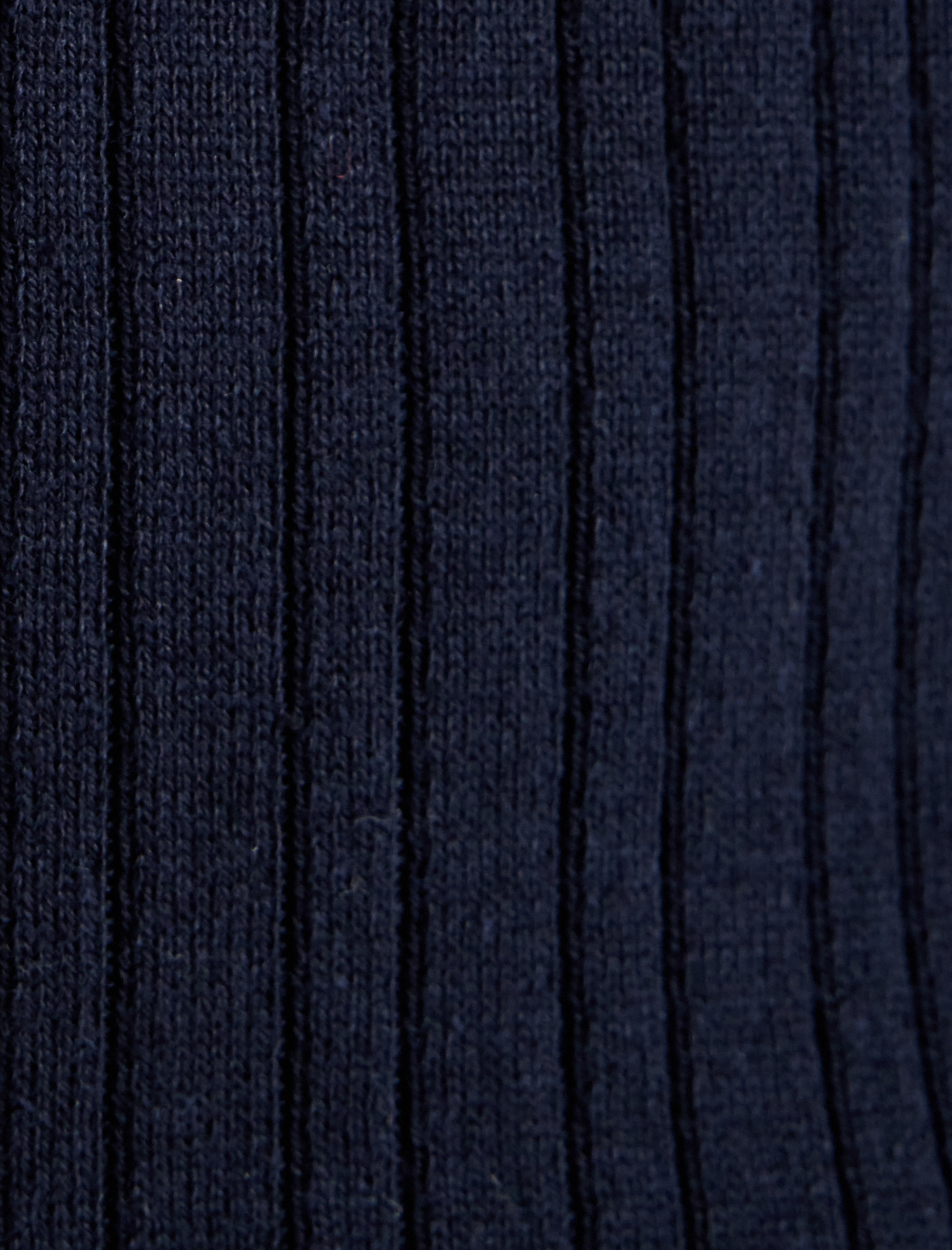   Polo Yaka Triko Kazak Kısa Kollu Saç Örgü Desenli