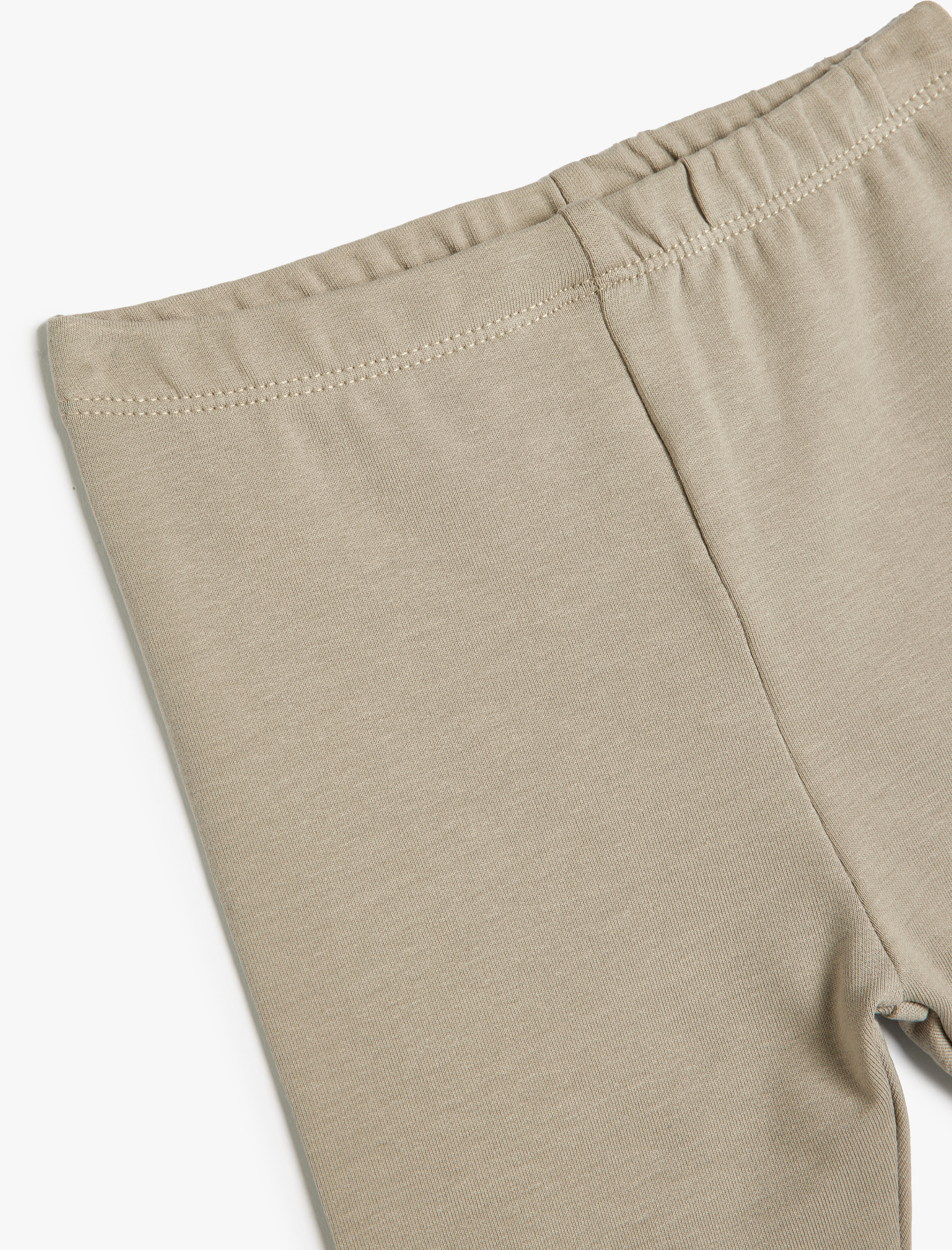  Kız Bebek Kışlık Tayt Beli Lastikli Şardonlu Pamuklu Şardonlu