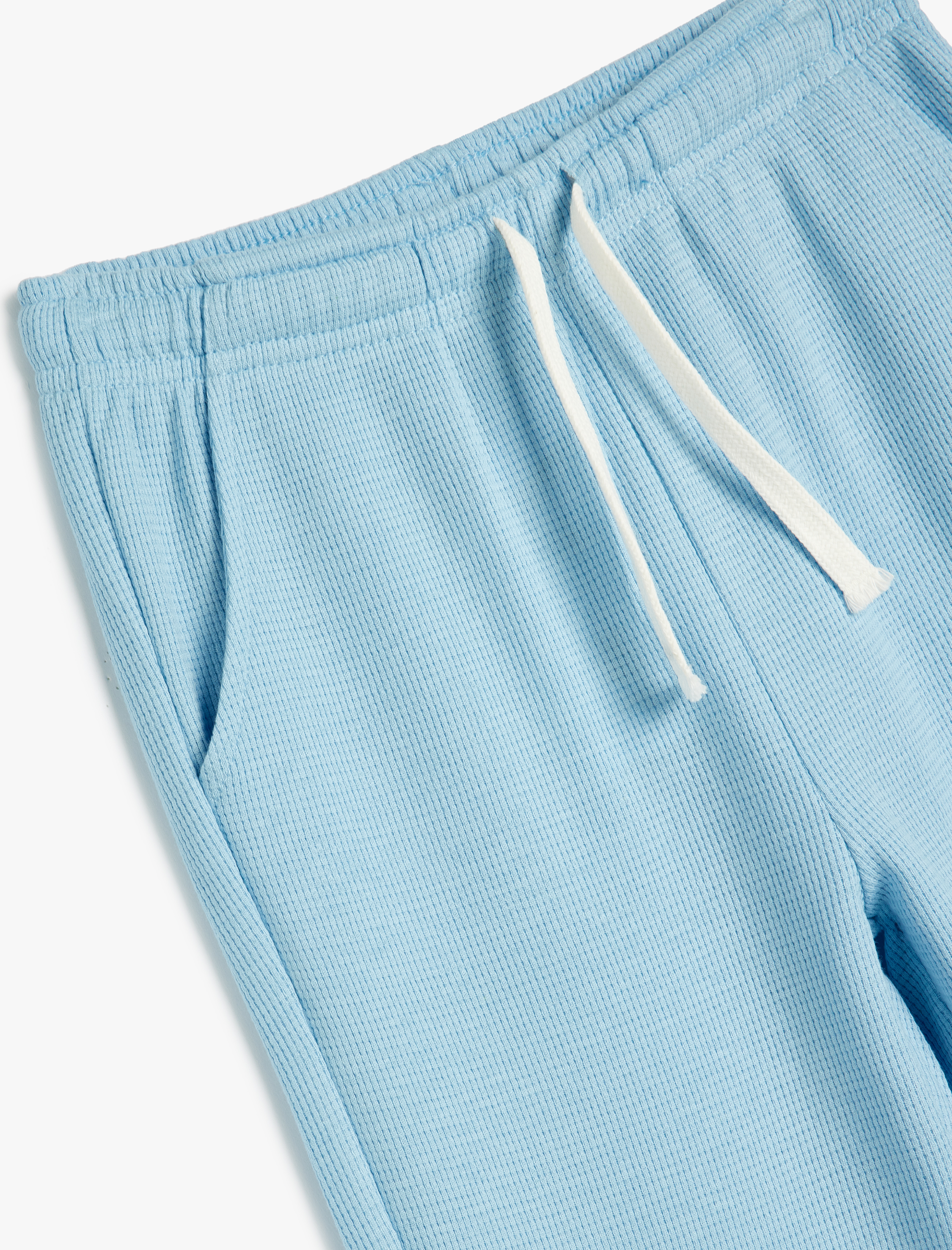 Kız Çocuk Basic Jogger Eşofman Altı Beli Bağlamalı Dokulu Pamuklu