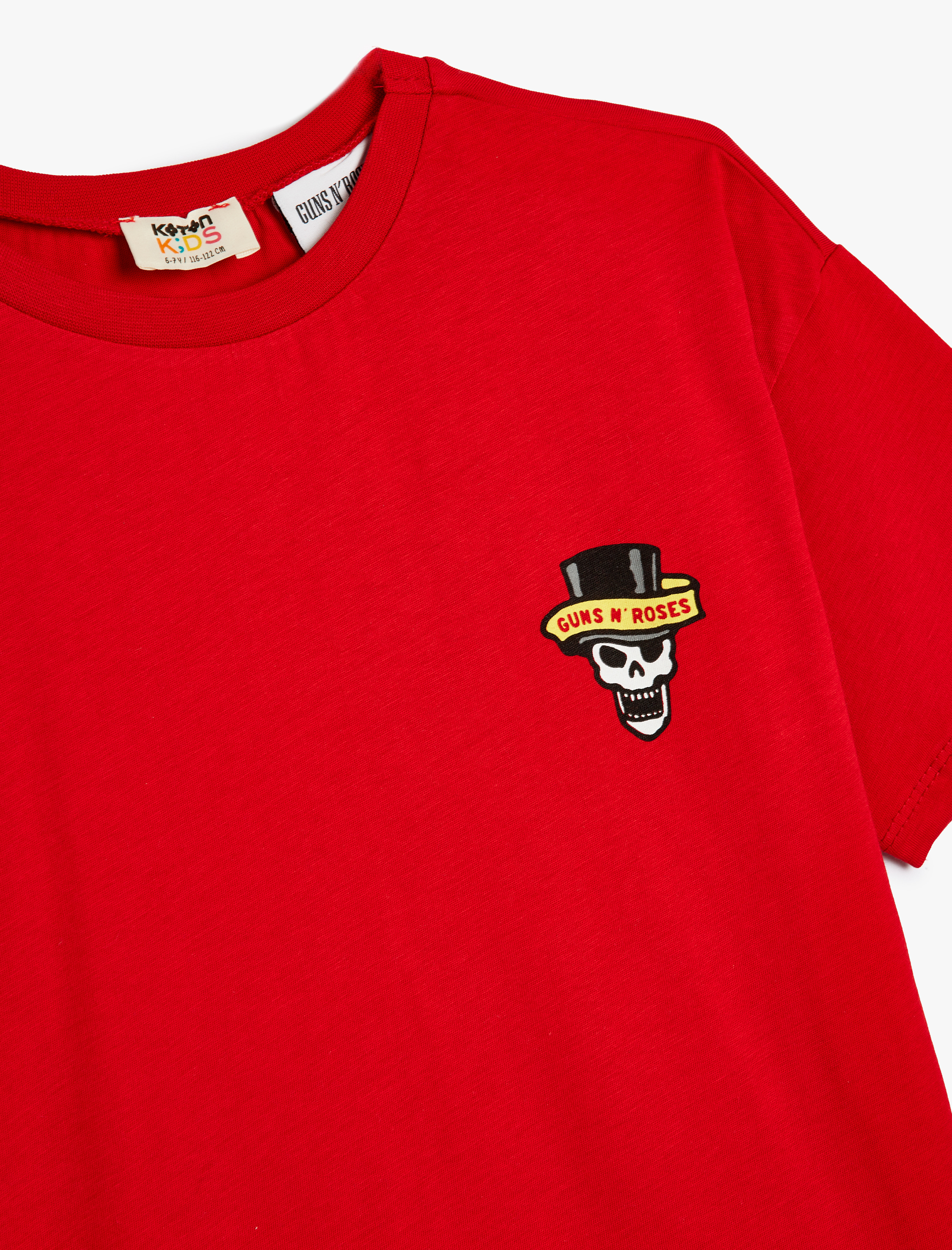  Erkek Çocuk Guns N' Roses Tişört Lisanslı Kısa Kollu Bisiklet Yaka Pamuklu