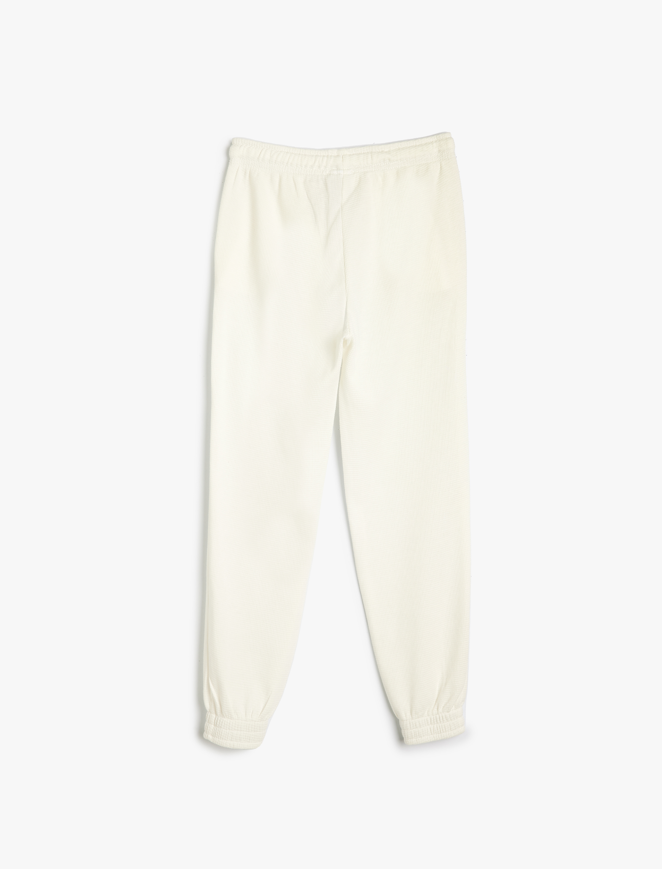 Kız Çocuk Basic Jogger Eşofman Altı Beli Bağlamalı Dokulu Pamuklu